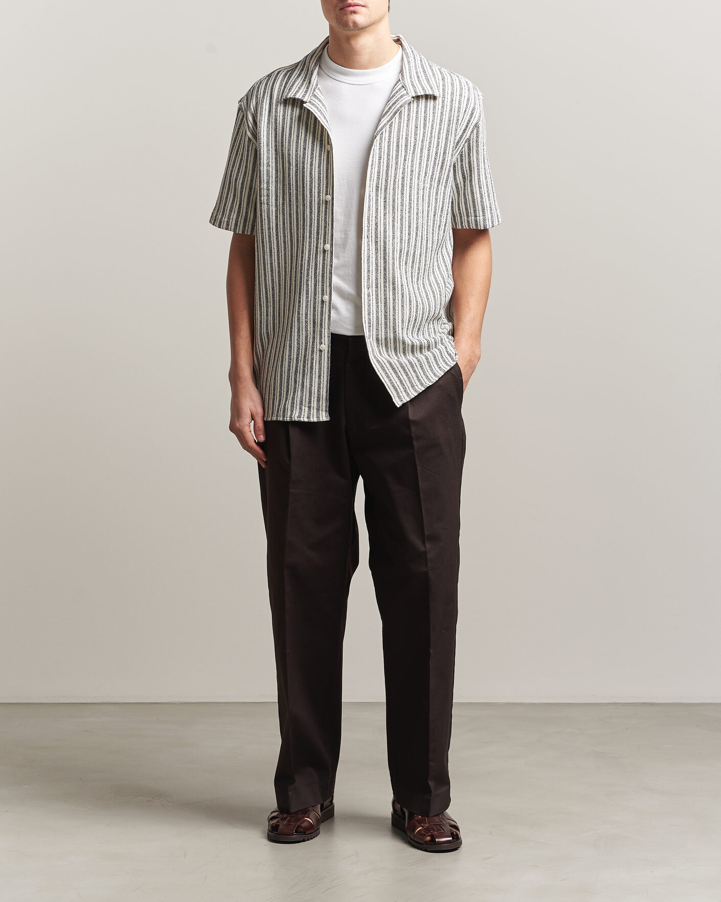 Homme | Chemises | J.Lindeberg | Elio Structure Resort Shirt JL Navy