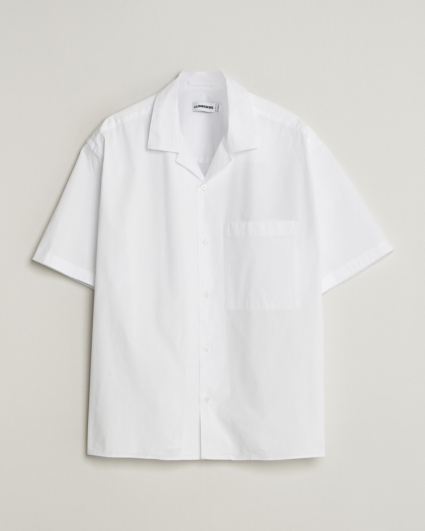 Homme | Chemises | J.Lindeberg | Ellis Cotton Resort Shirt White