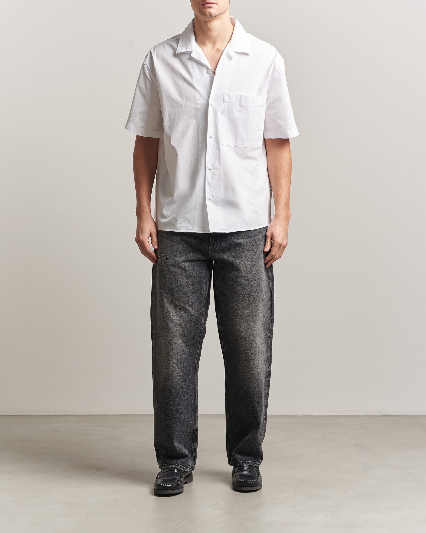 Homme | Chemises | J.Lindeberg | Ellis Cotton Resort Shirt White