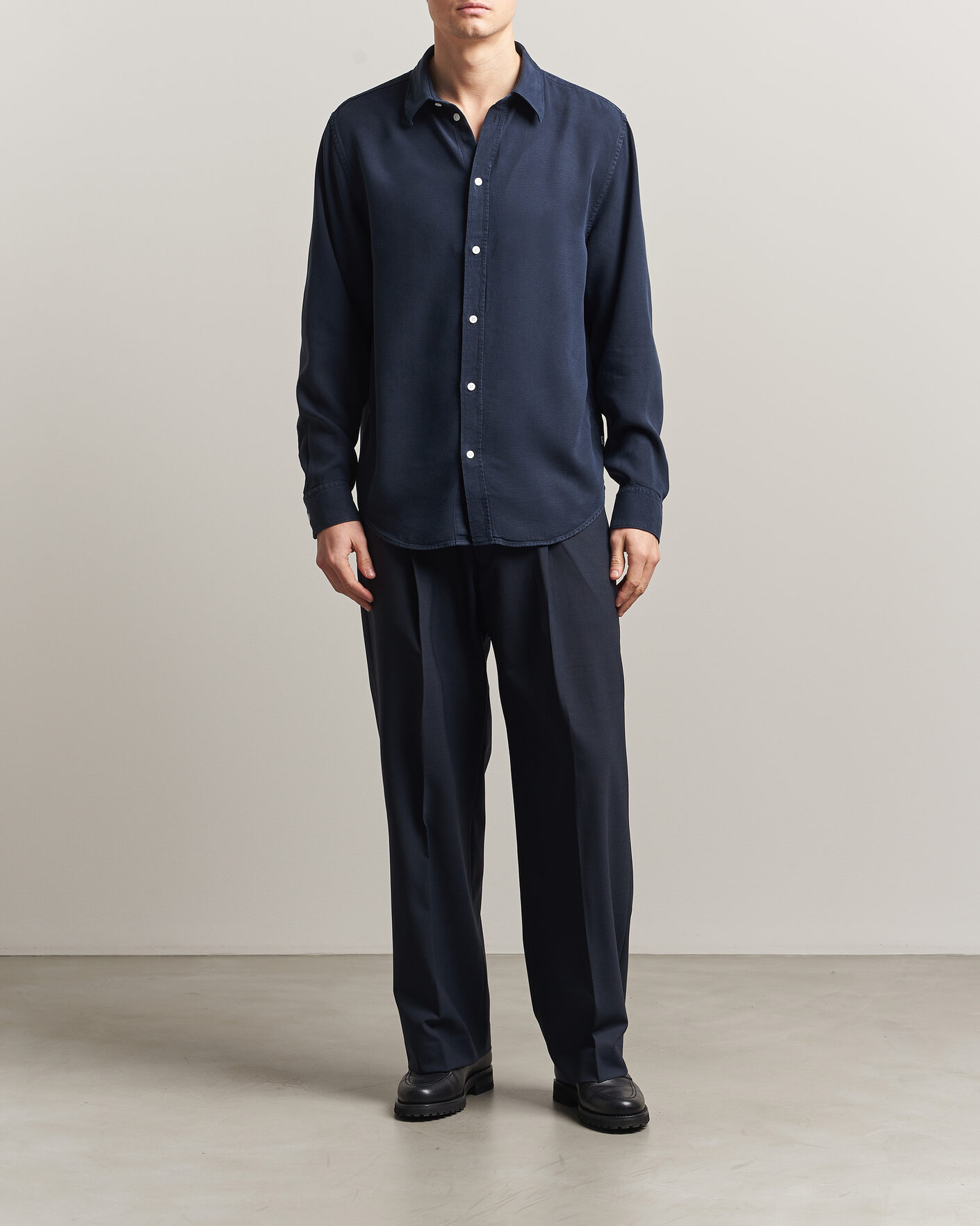 Homme | Chemises | J.Lindeberg | Zachary Tencel Shirt JL Navy