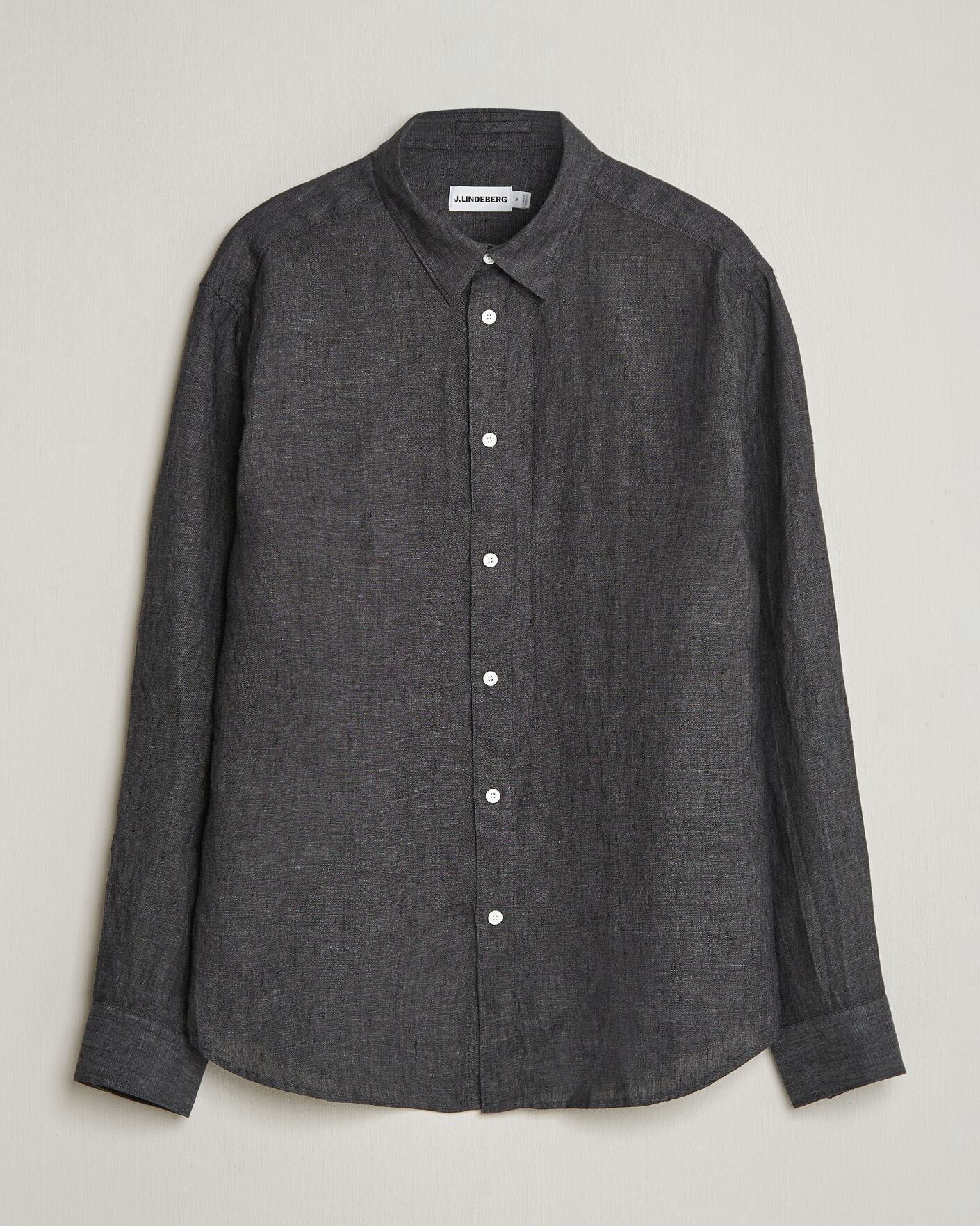 Homme | Chemises | J.Lindeberg | Marlon Linen Melange Shirt Black