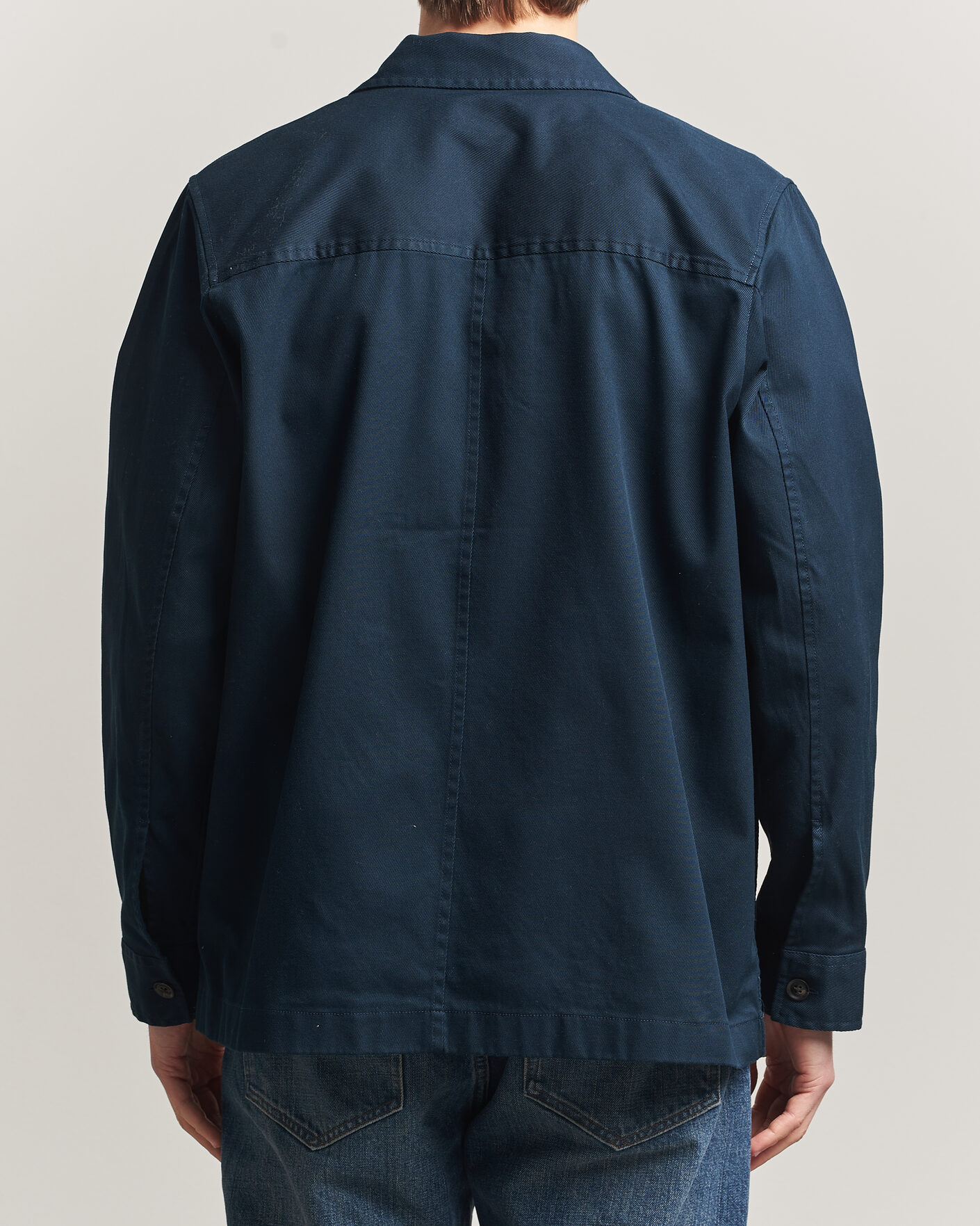 Homme | Chemises | J.Lindeberg | Easton Cotton Overshirt JL Navy