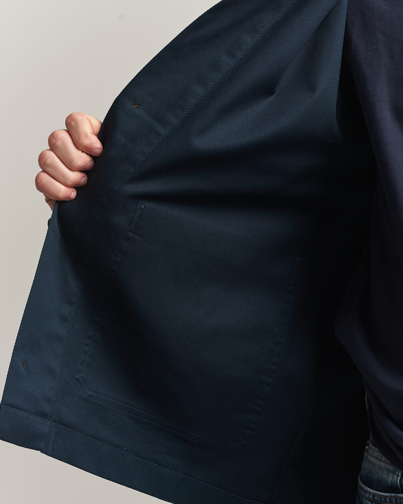 Homme | Chemises | J.Lindeberg | Easton Cotton Overshirt JL Navy