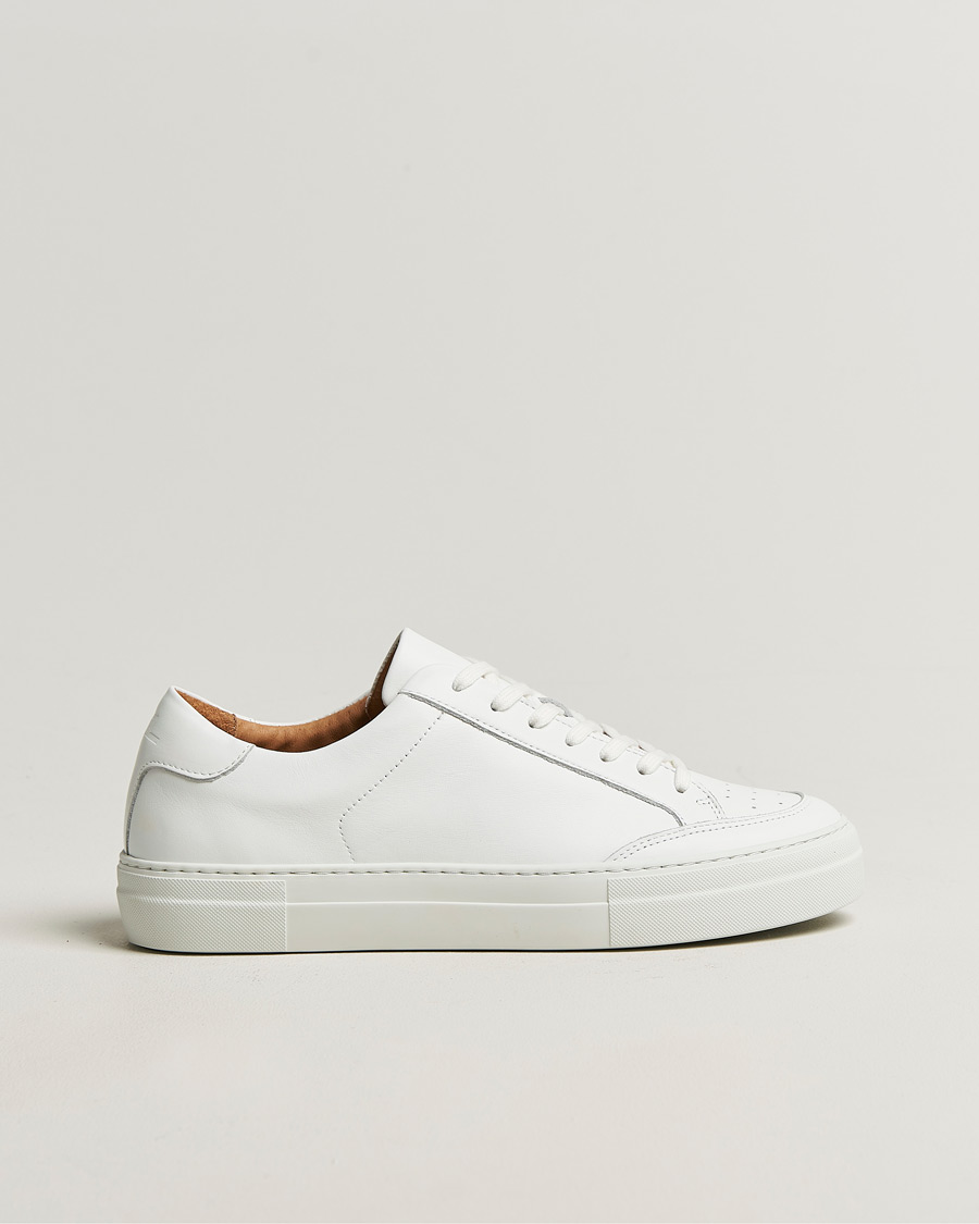 Homme | Baskets | J.Lindeberg | Art Signature Leather Sneaker White