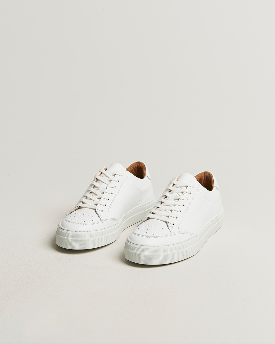 Homme | Baskets | J.Lindeberg | Art Signature Leather Sneaker White
