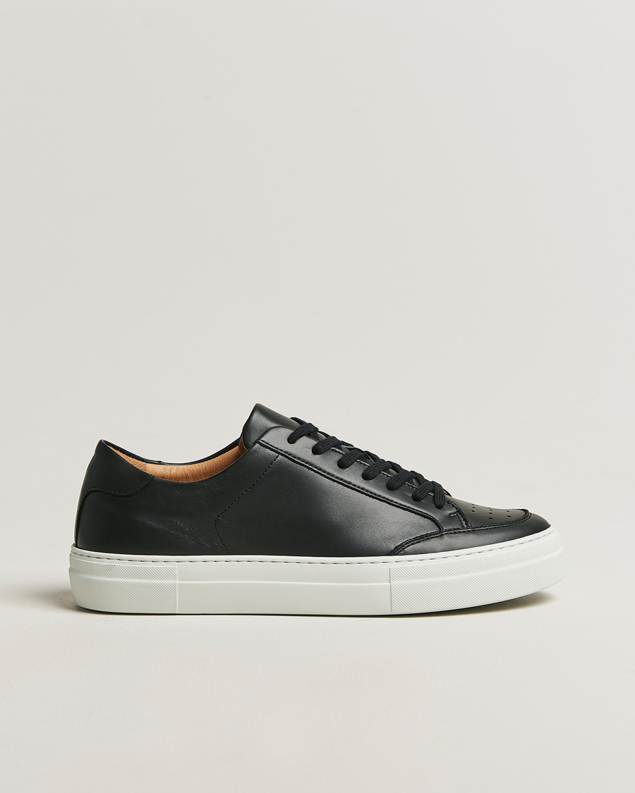 Homme | Baskets | J.Lindeberg | Art Signature Leather Sneaker Black