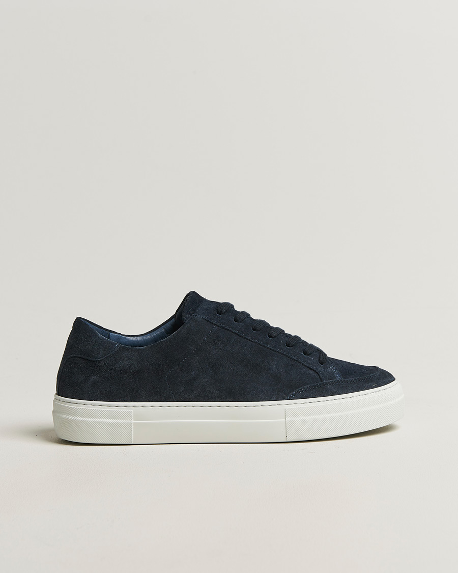Homme | Baskets | J.Lindeberg | Art Signature Suede Sneaker JL Navy