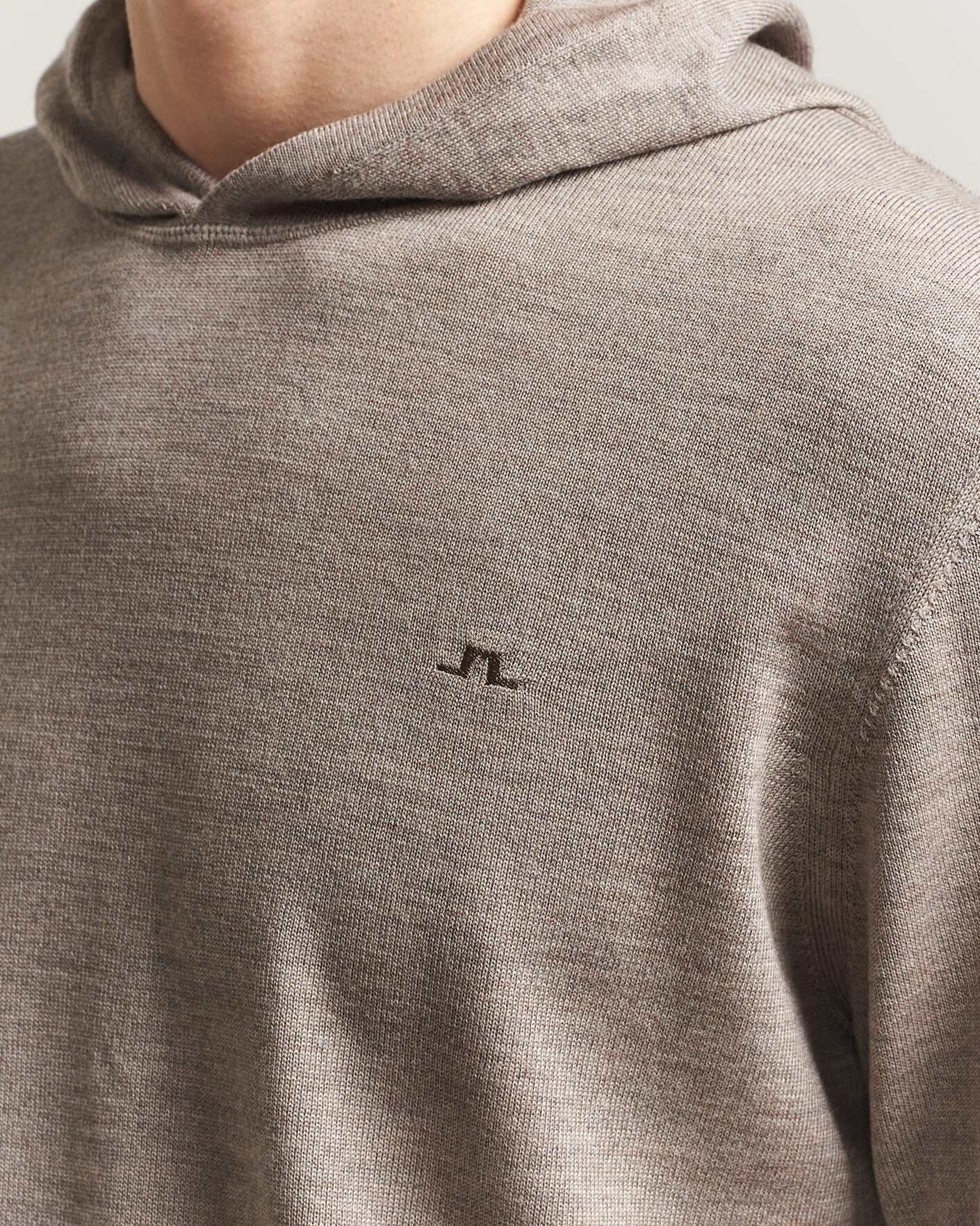 Homme | Pulls Et Tricots | J.Lindeberg | Karl Merino Hoodie Brindle Melange