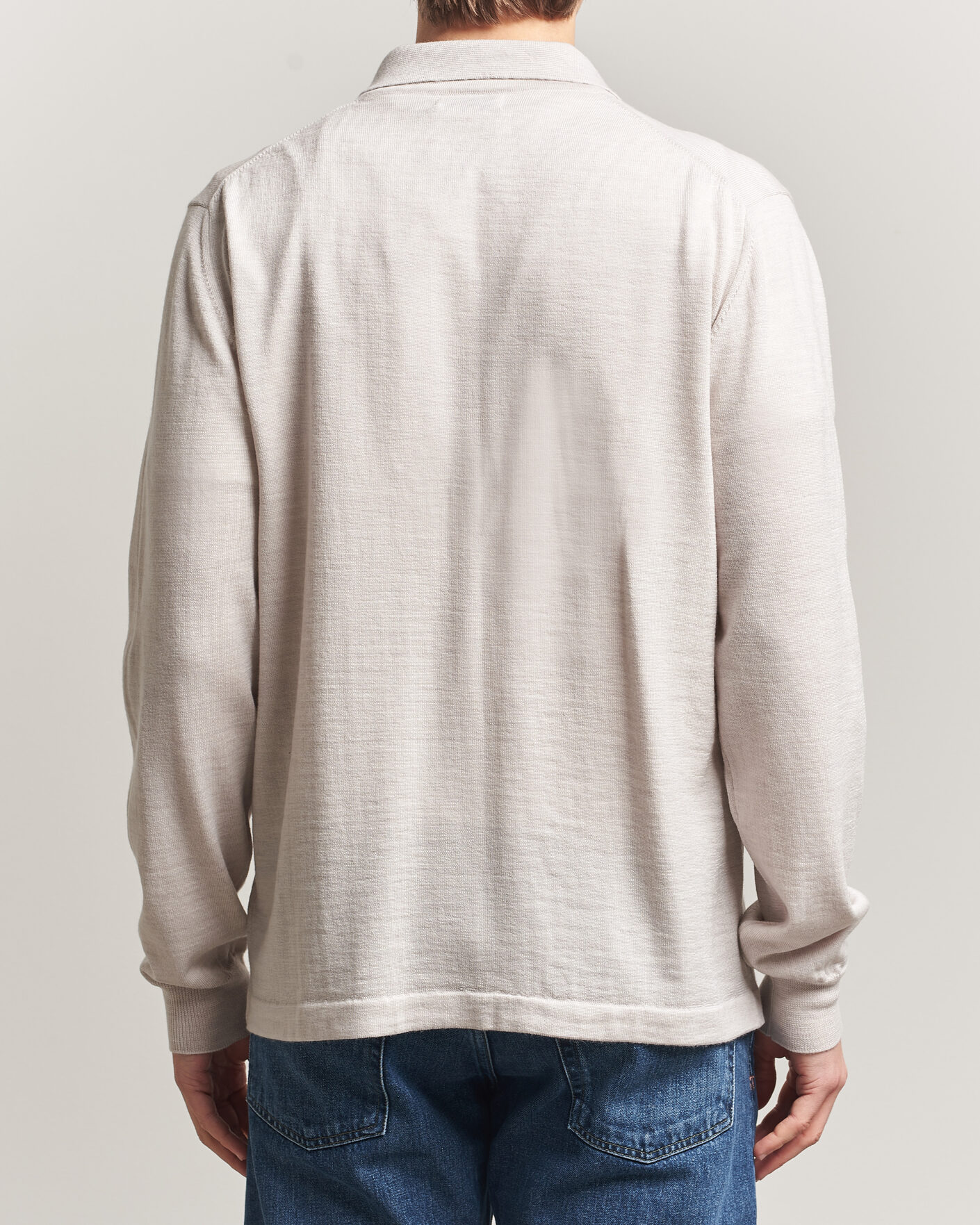 Homme | Pulls Et Tricots | J.Lindeberg | Kaleb Merino Cardigan Moonbeam Melange
