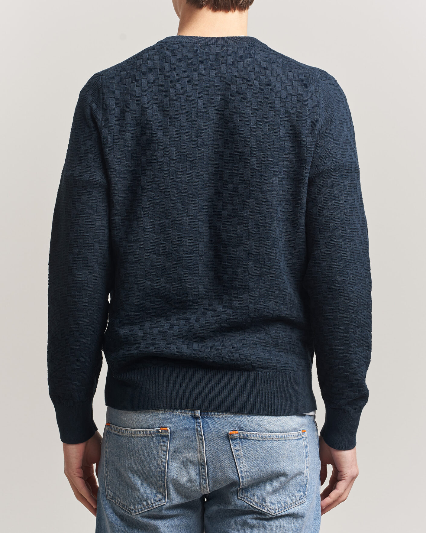 Homme | Pulls Et Tricots | J.Lindeberg | Arthur Knit Cotton Sweater JL Navy
