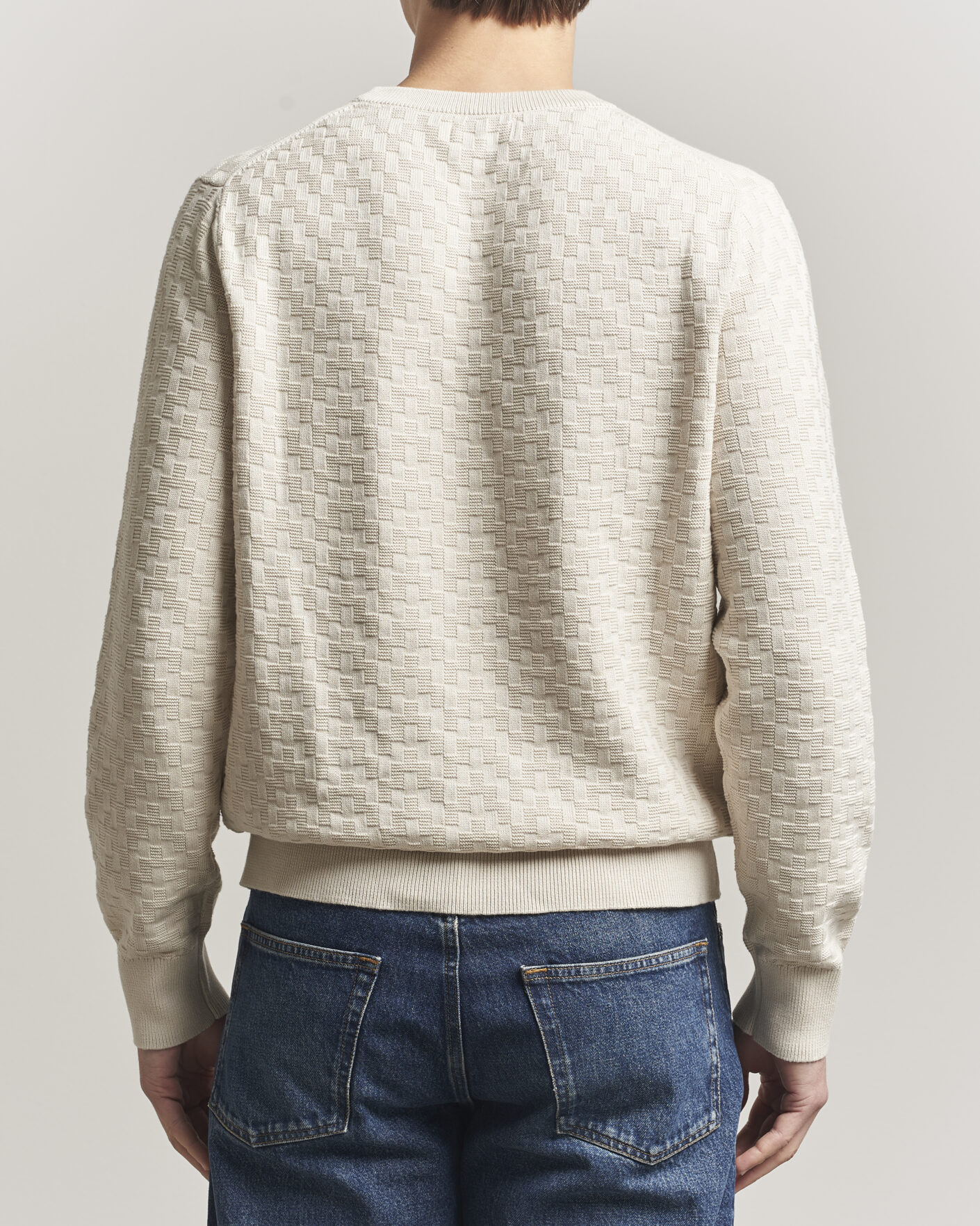 Homme | Pulls Et Tricots | J.Lindeberg | Arthur Knit Cotton Sweater Moonbeam