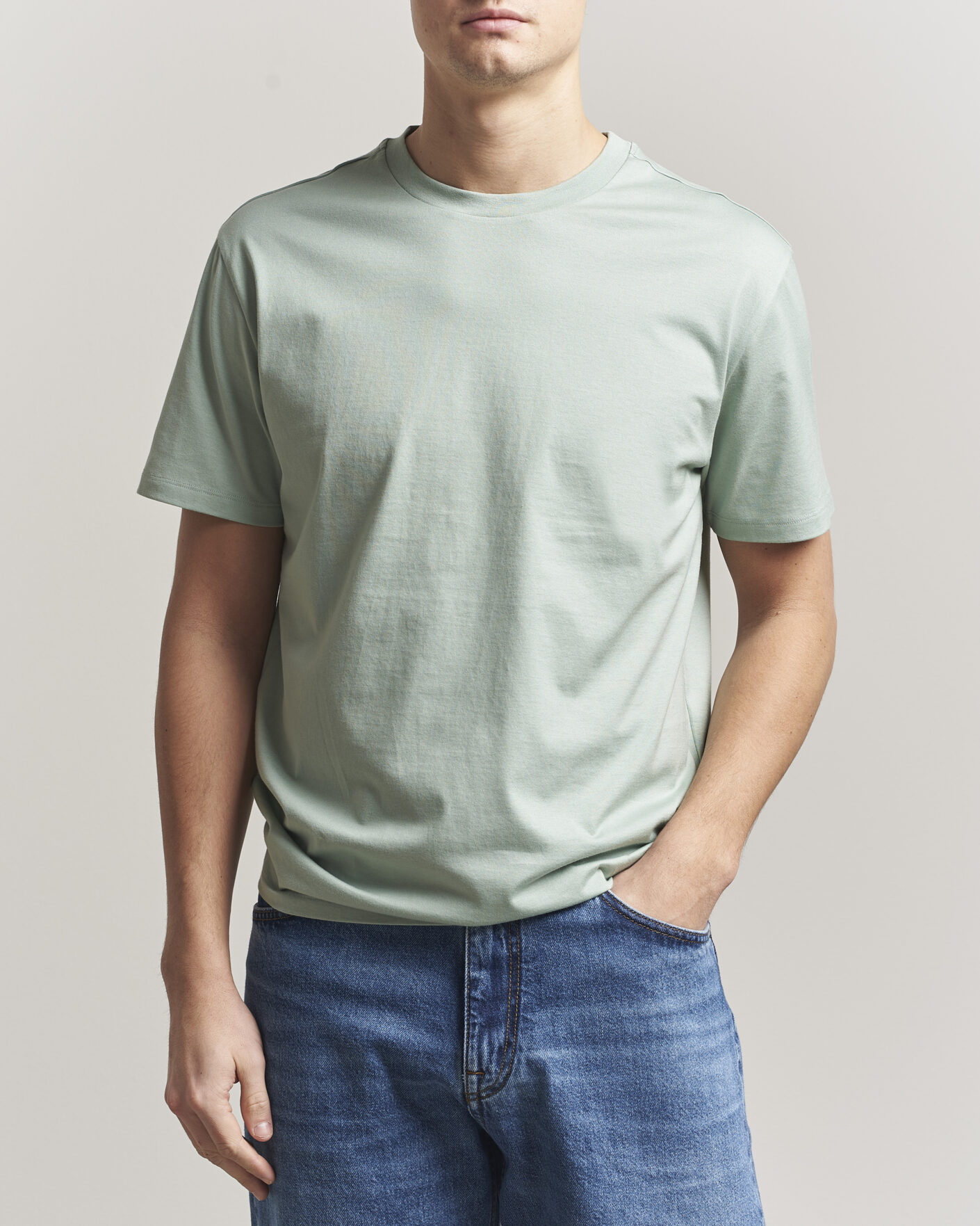 Homme | T-shirts | J.Lindeberg | Sid Basic T-Shirt Jadeite