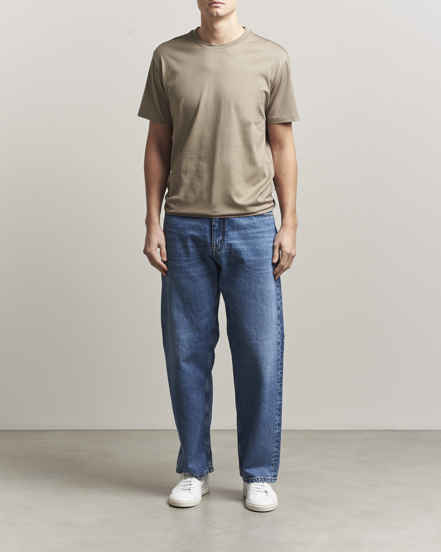 Homme | T-shirts | J.Lindeberg | Sid Basic T-Shirt Brindle