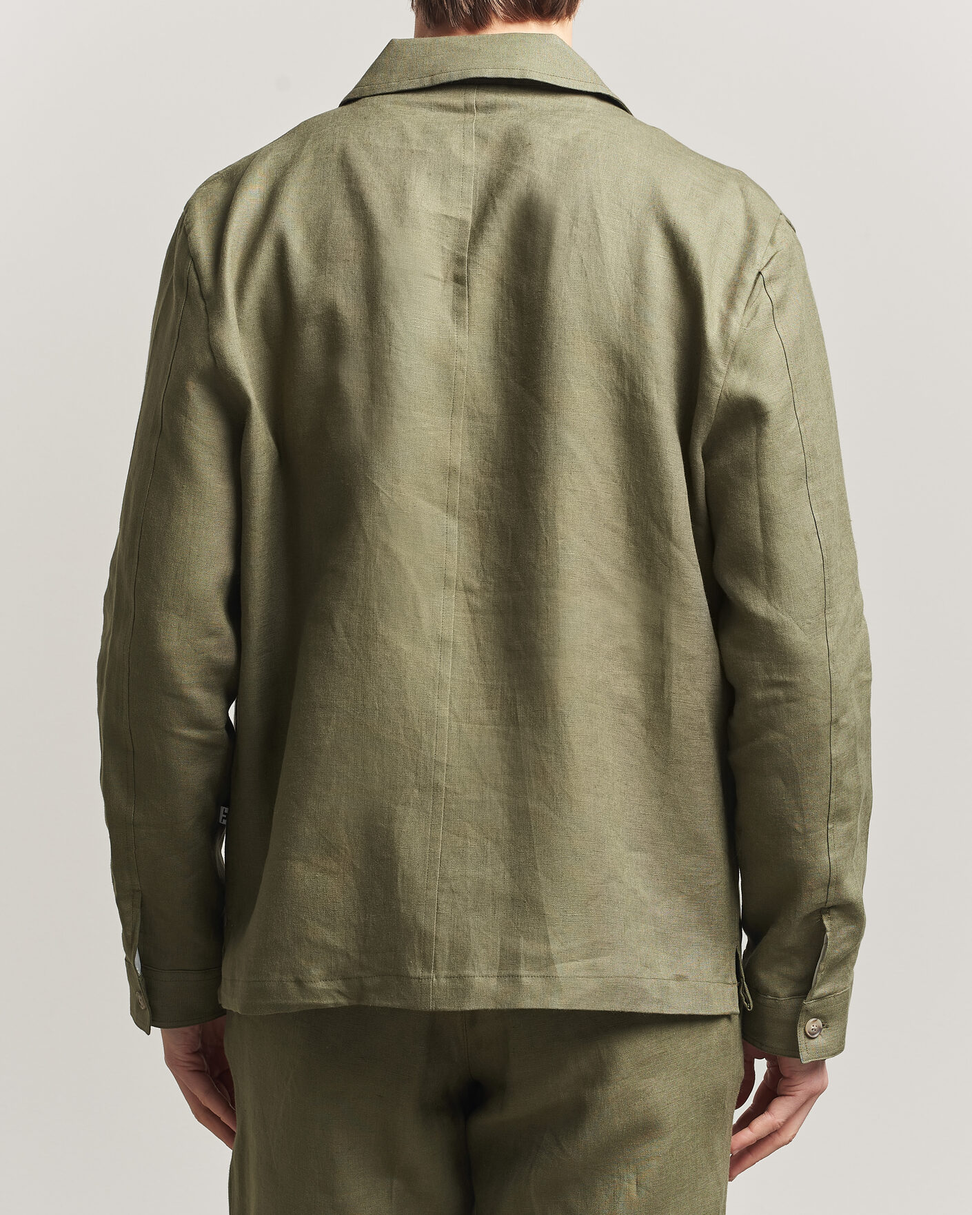 Homme | Chemises | J.Lindeberg | Julius Drape Linen Overshirt Kalamata