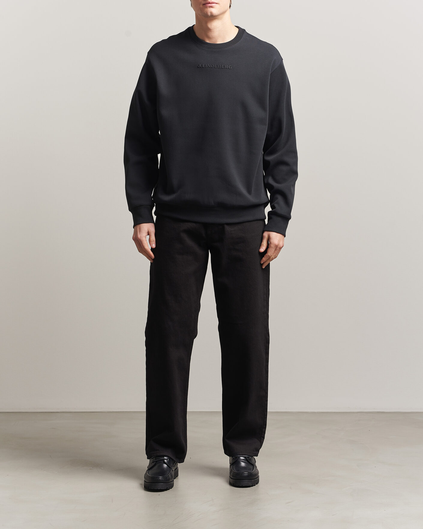 Homme | Pulls Et Tricots | J.Lindeberg | Club Crew Neck Black