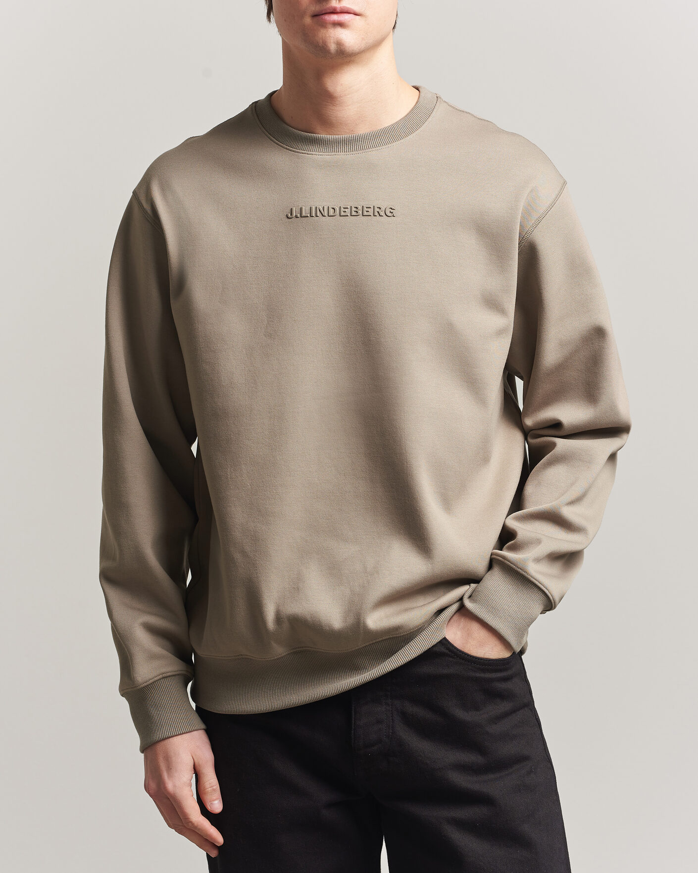 Homme | Pulls Et Tricots | J.Lindeberg | Club Crew Neck Brindle