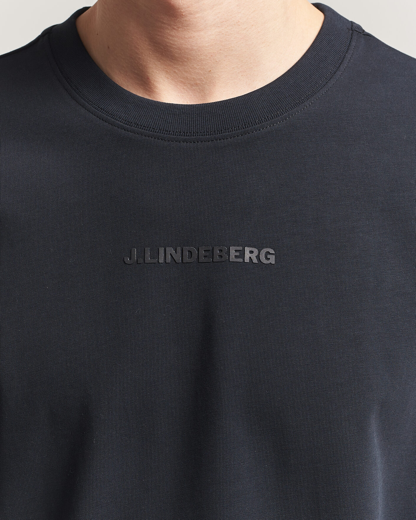 Homme | T-shirts | J.Lindeberg | Hale Heavy Logo T-Shirt Black