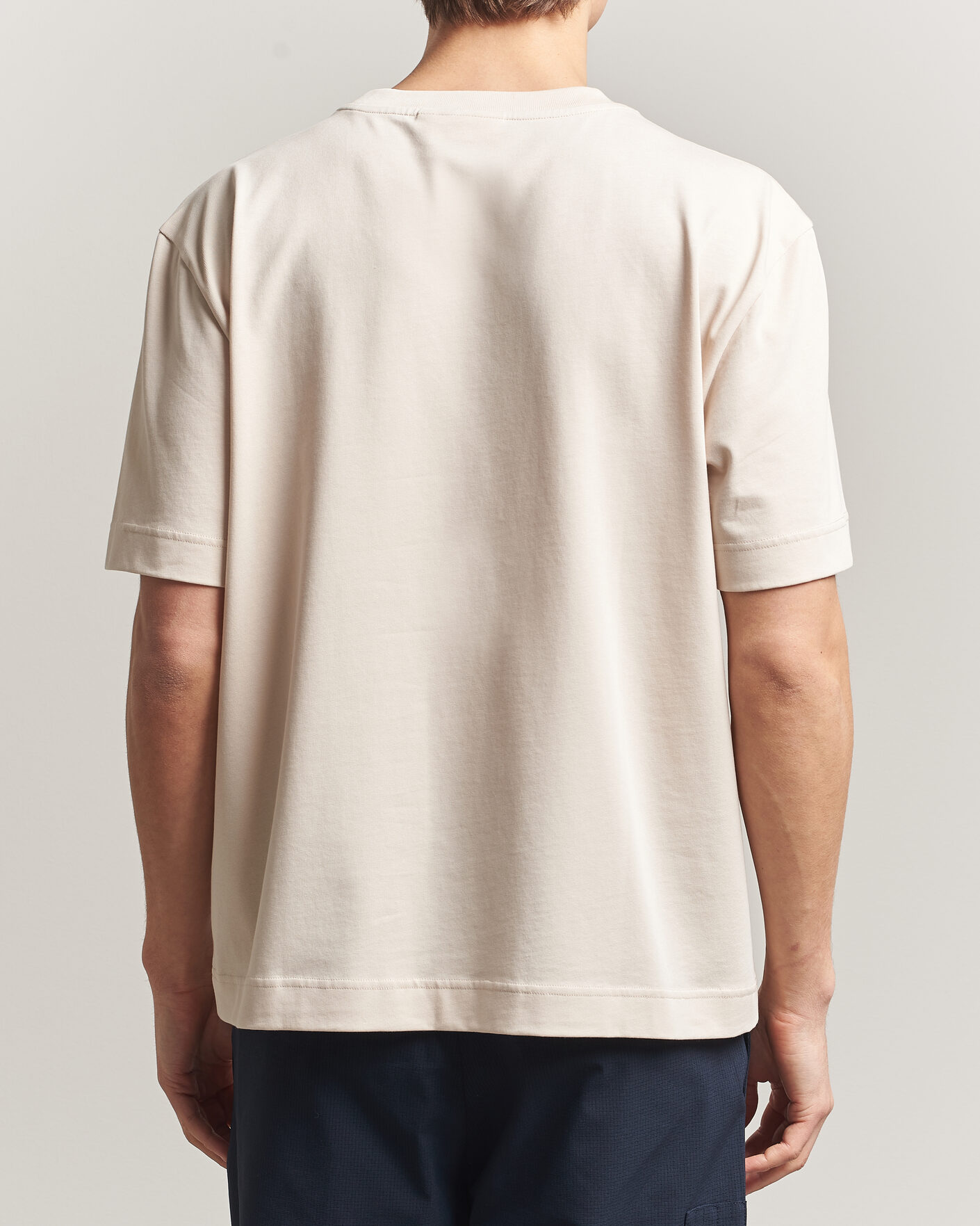 Homme | T-shirts | J.Lindeberg | Hale Heavy Logo T-Shirt Moonbeam