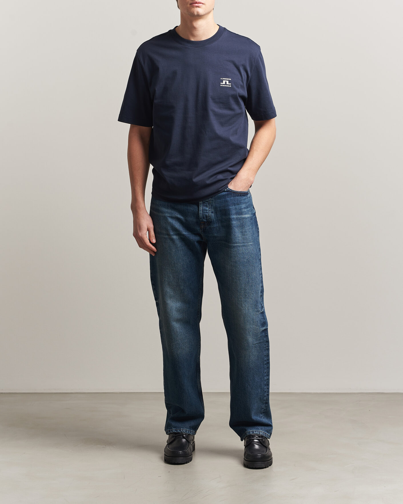 Homme | T-shirts | J.Lindeberg | Parcie T-Shirt JL Navy