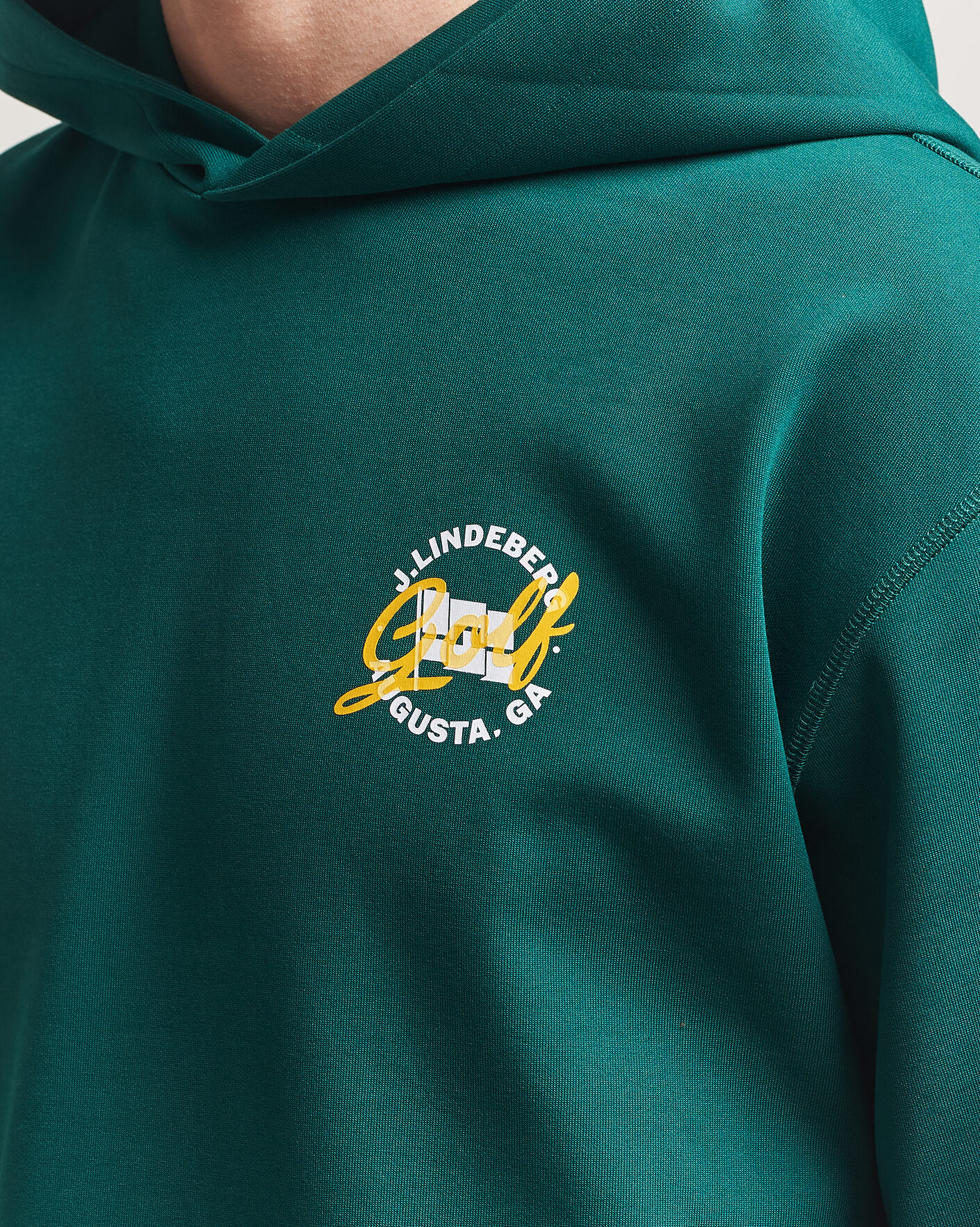 Homme | Pulls Et Tricots | J.Lindeberg | Club Masters Tour Hoodie Forest Biome
