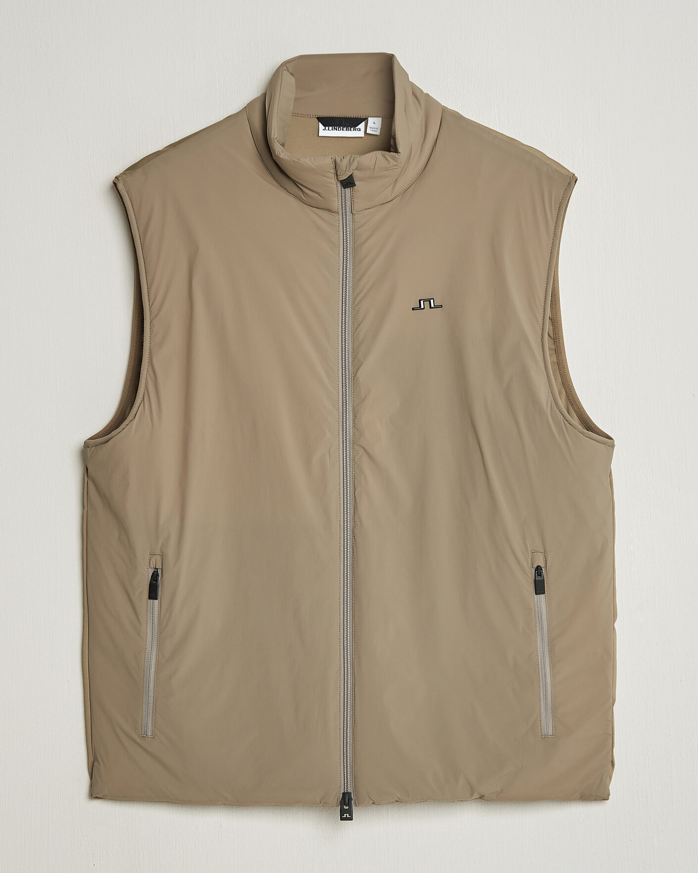 Homme | Gilets | J.Lindeberg | Timor Hybrid Vest Brindle