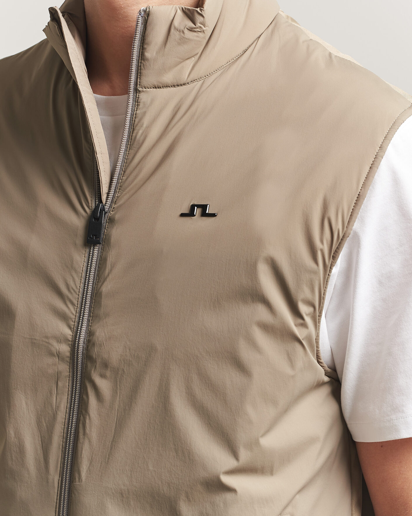 Homme | Gilets | J.Lindeberg | Timor Hybrid Vest Brindle