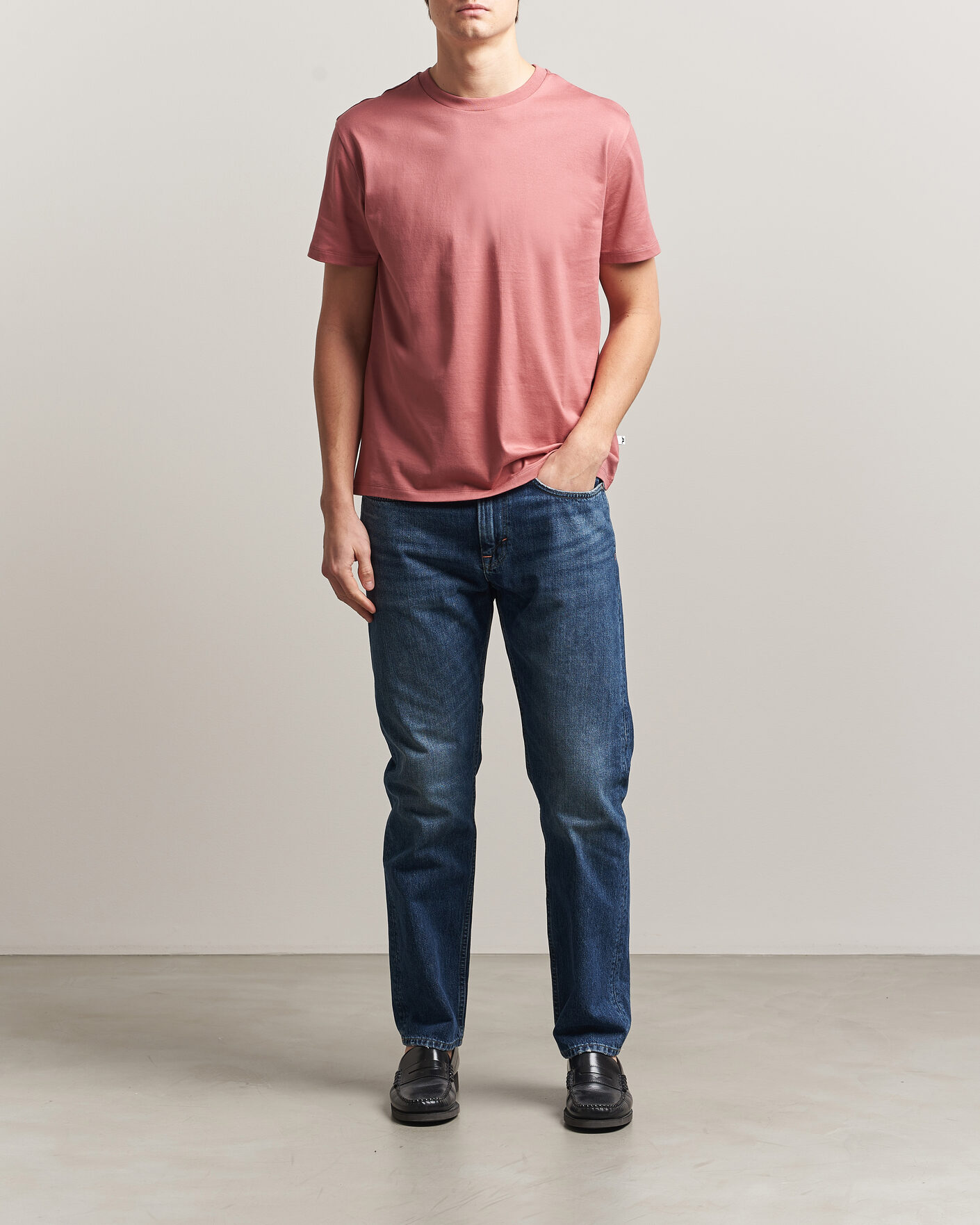 Homme | T-shirts | J.Lindeberg | Sid Basic T-Shirt Withered Rose