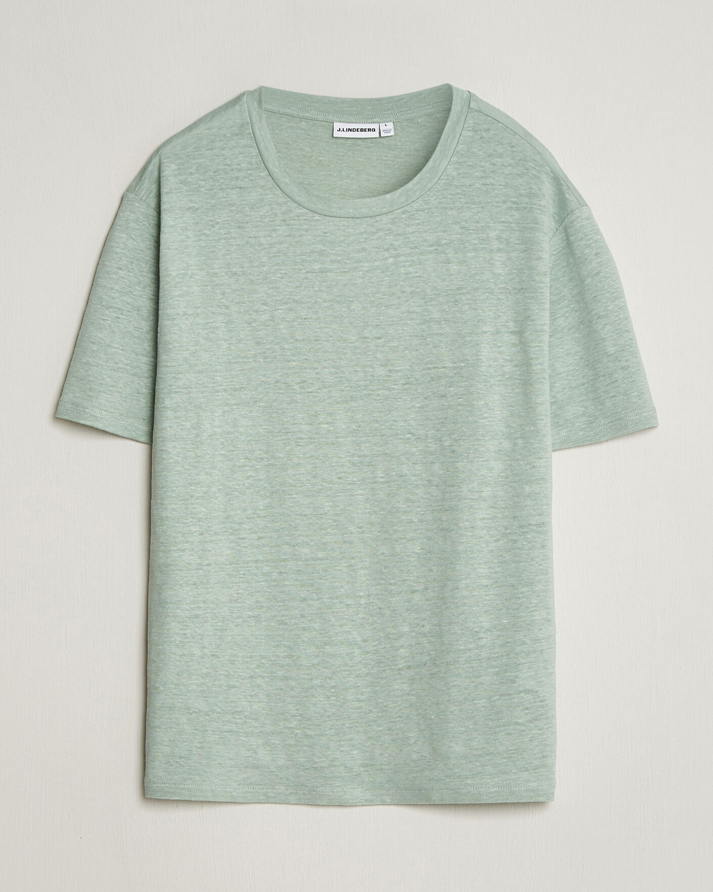 Homme | T-shirts | J.Lindeberg | Coma Linen T-Shirt Jadeite