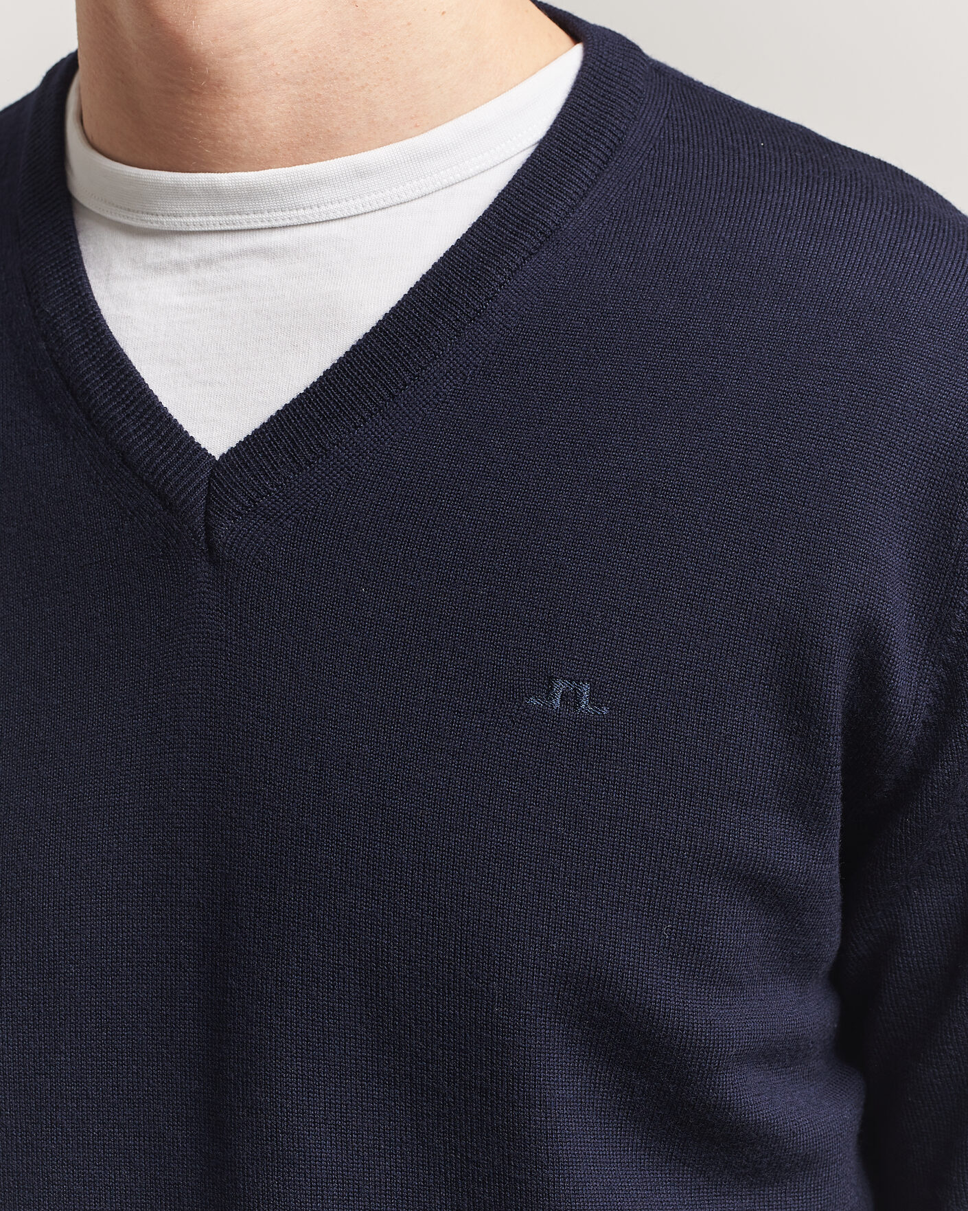 Homme | Pulls Et Tricots | J.Lindeberg | Lymann Merino V-Neck Pullover JL Navy