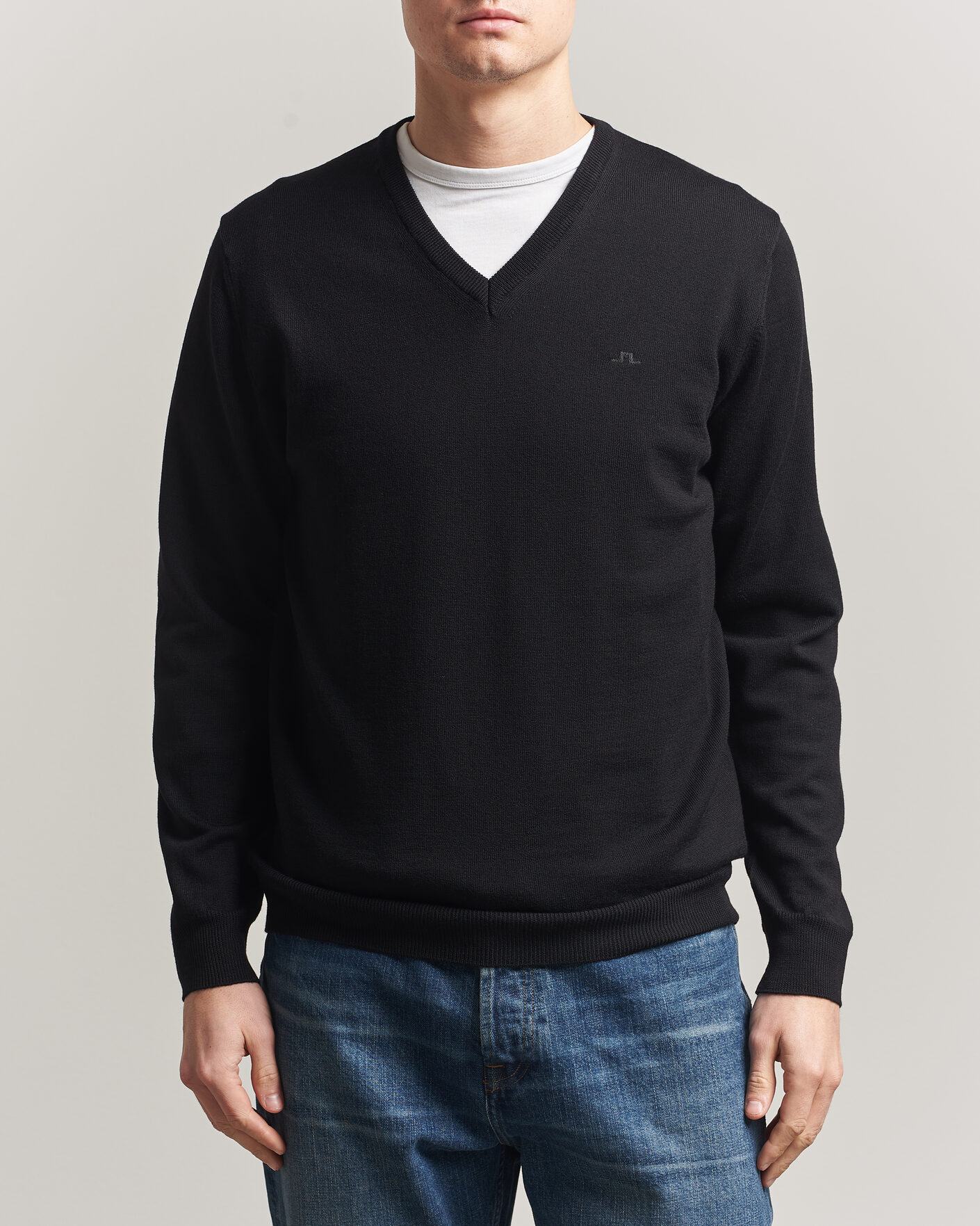 Homme | Pulls Et Tricots | J.Lindeberg | Lymann Merino V-Neck Pullover Black
