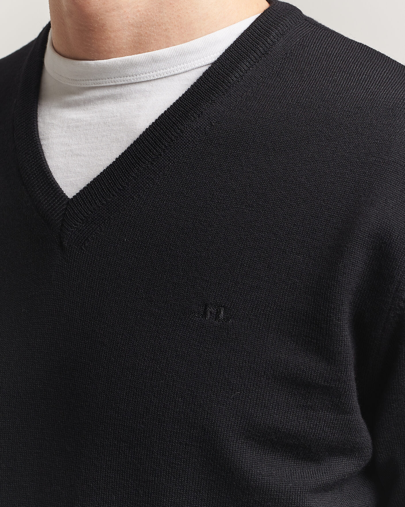 Homme | Pulls Et Tricots | J.Lindeberg | Lymann Merino V-Neck Pullover Black