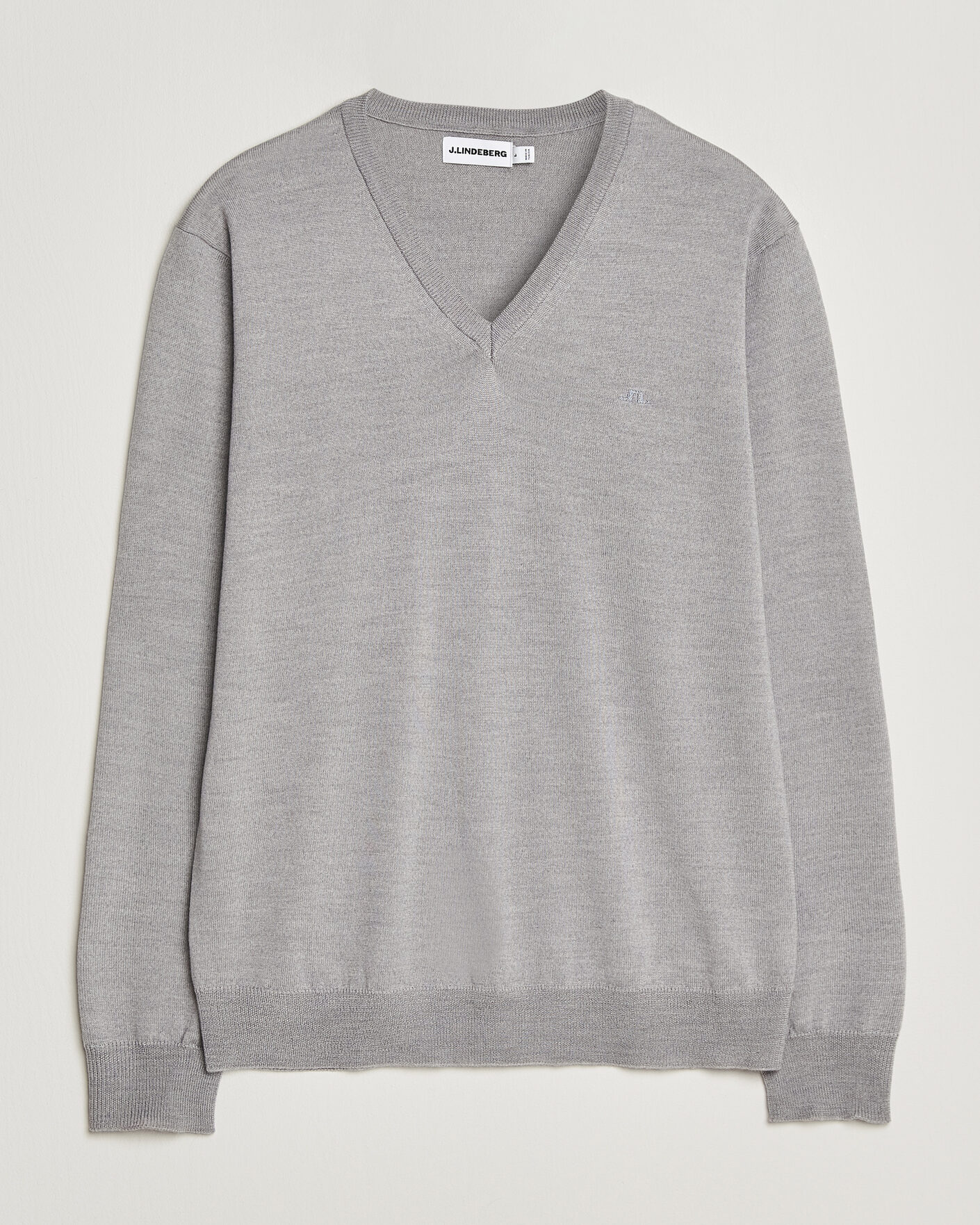 Homme | Pulls Et Tricots | J.Lindeberg | Lymann Merino V-Neck Pullover Light Grey Melange