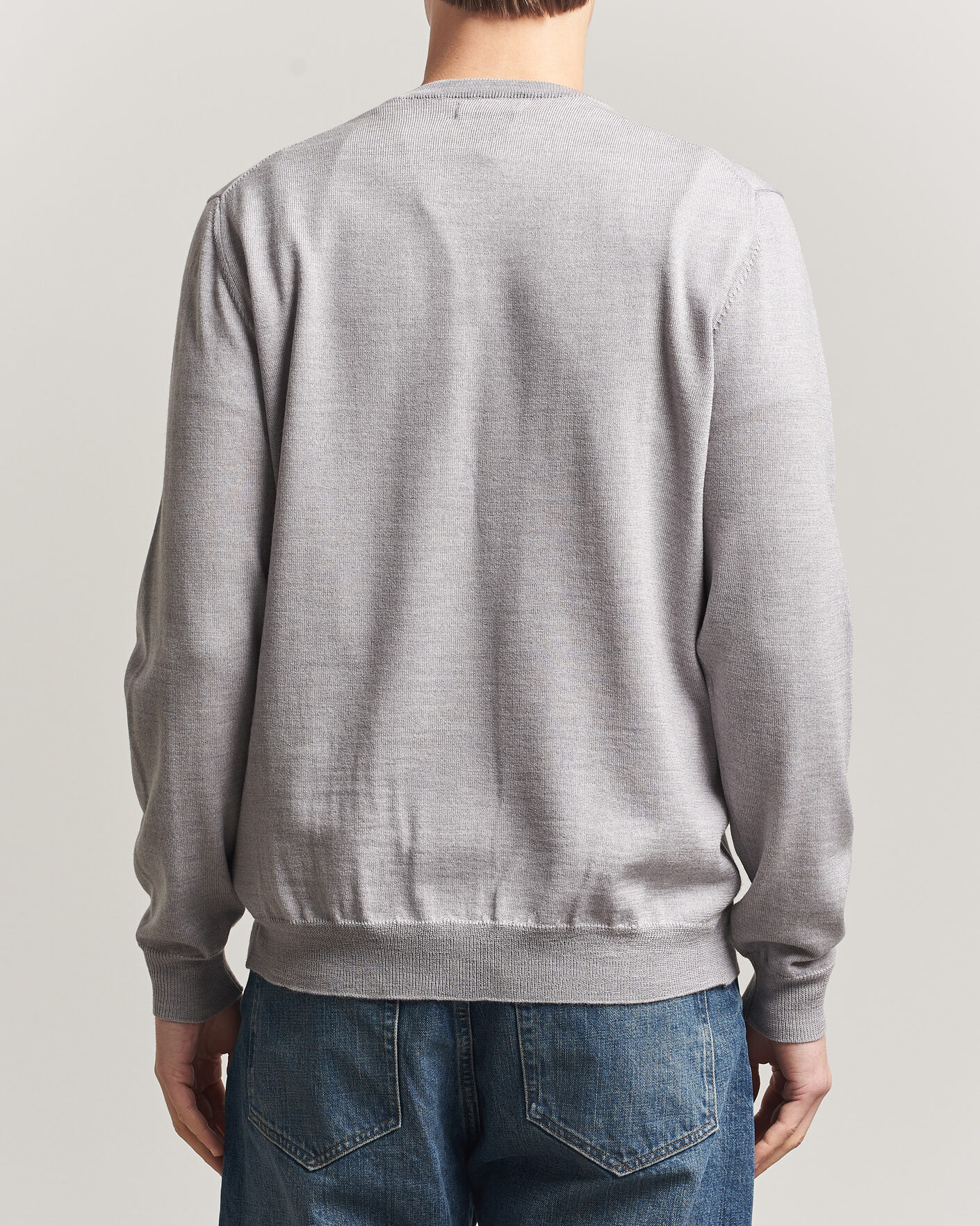 Homme | Pulls Et Tricots | J.Lindeberg | Lymann Merino V-Neck Pullover Light Grey Melange