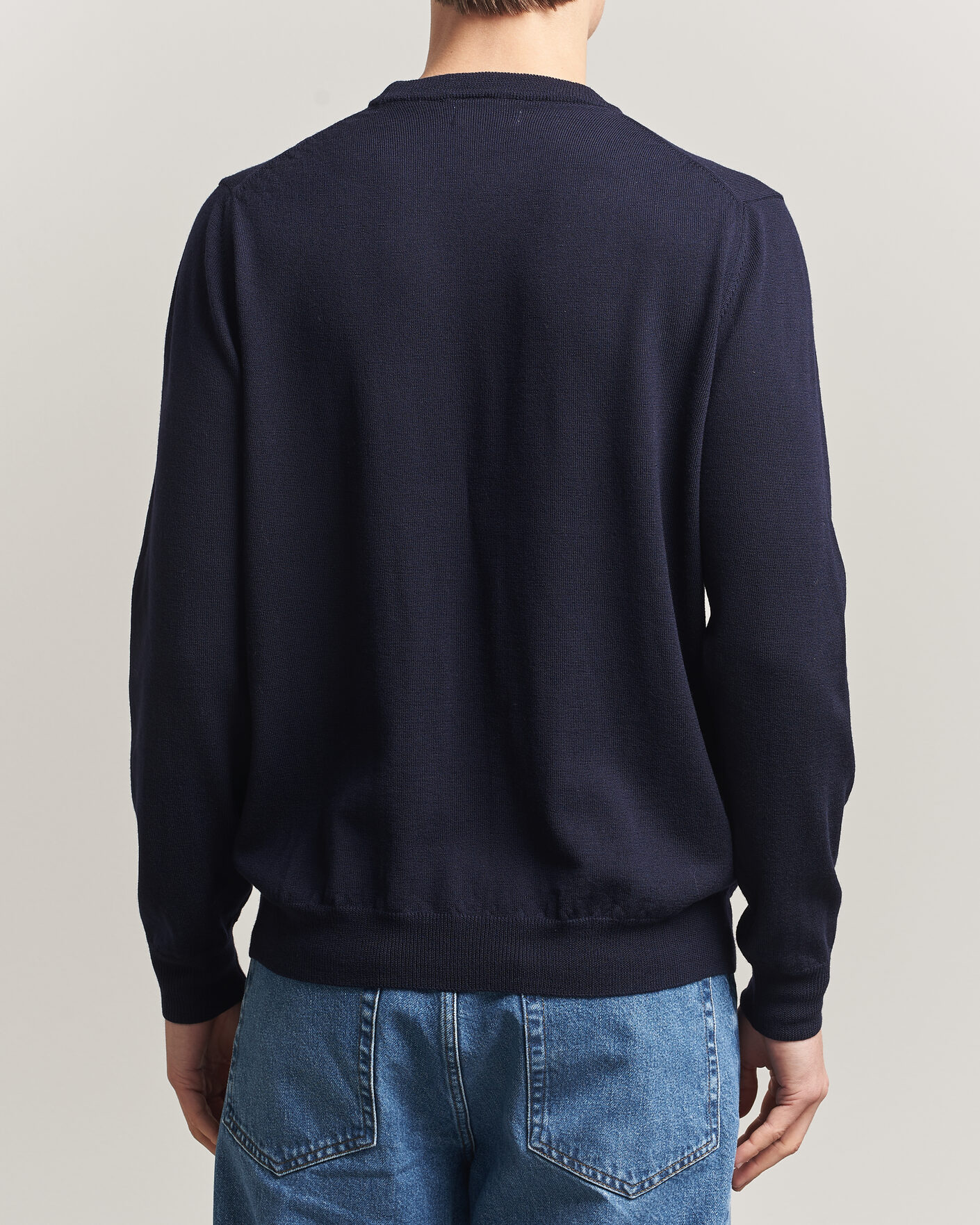 Homme | Pulls Et Tricots | J.Lindeberg | Keane Merino Crew Neck Pullover JL Navy