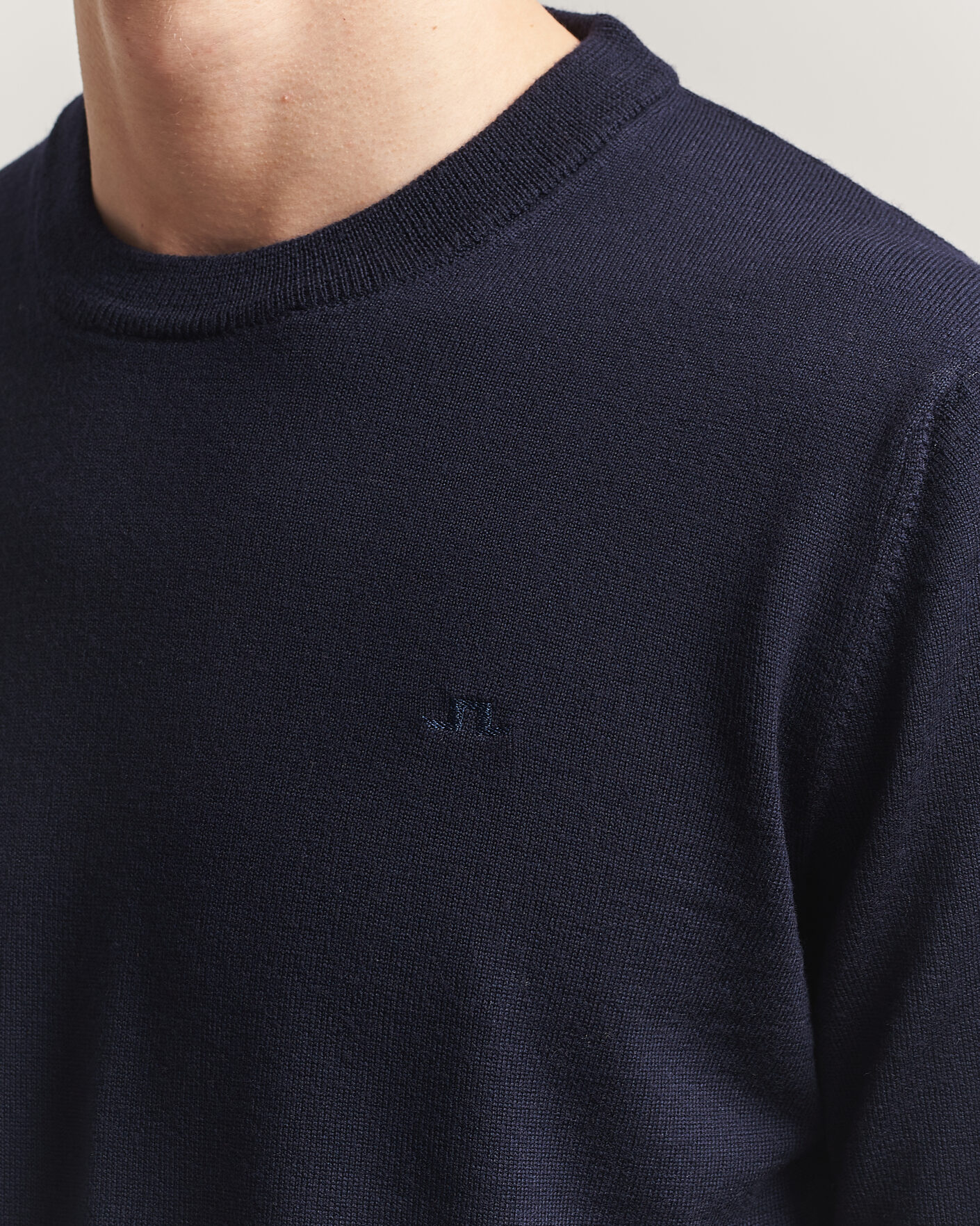 Homme | Pulls Et Tricots | J.Lindeberg | Keane Merino Crew Neck Pullover JL Navy