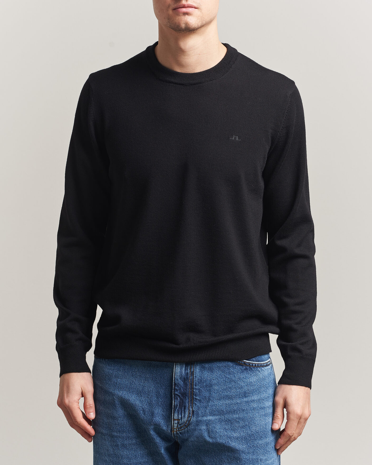 Homme | Pulls Et Tricots | J.Lindeberg | Keane Merino Crew Neck Pullover Black