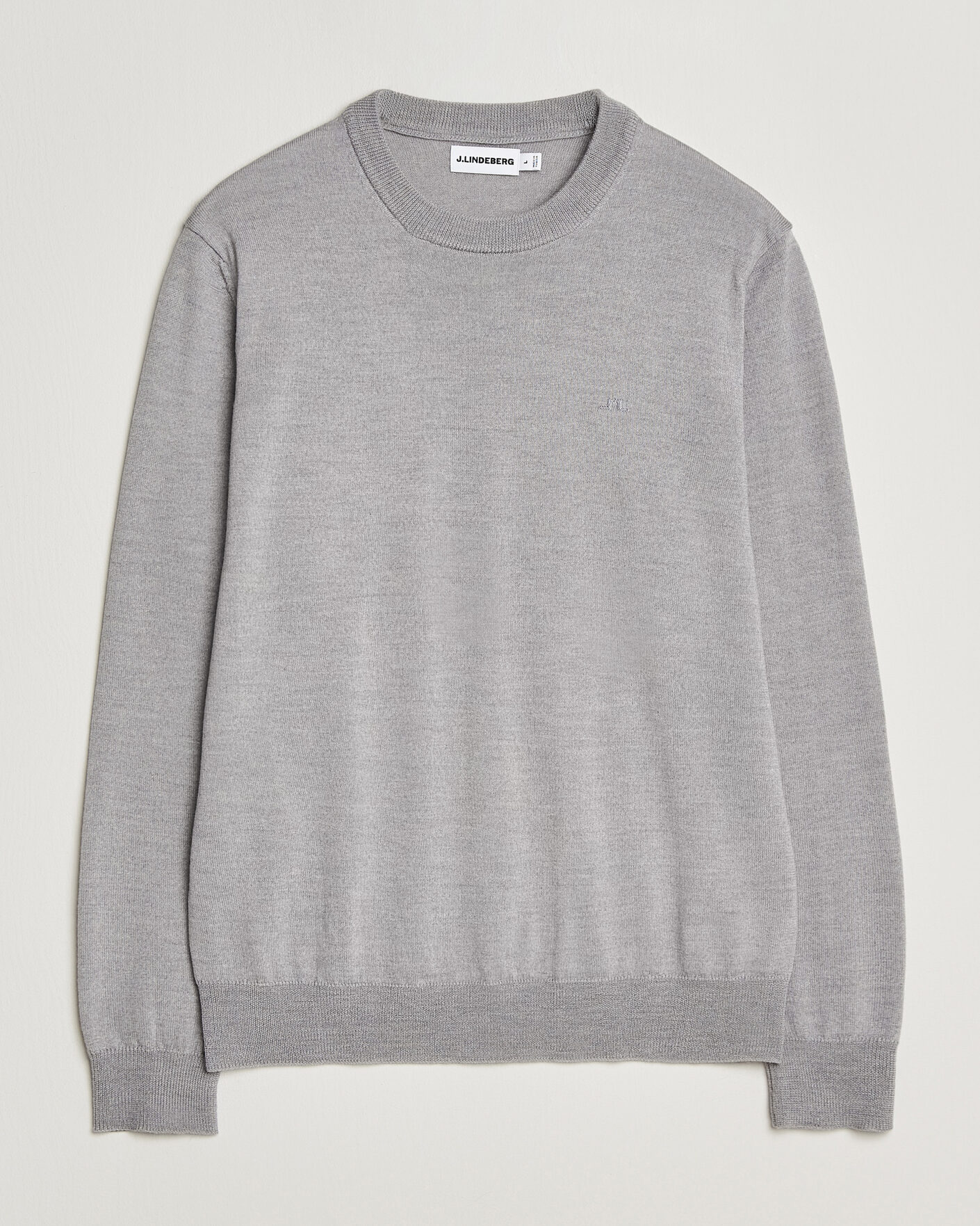 Homme | Pulls Et Tricots | J.Lindeberg | Keane Merino Crew Neck Pullover Light Grey Melange