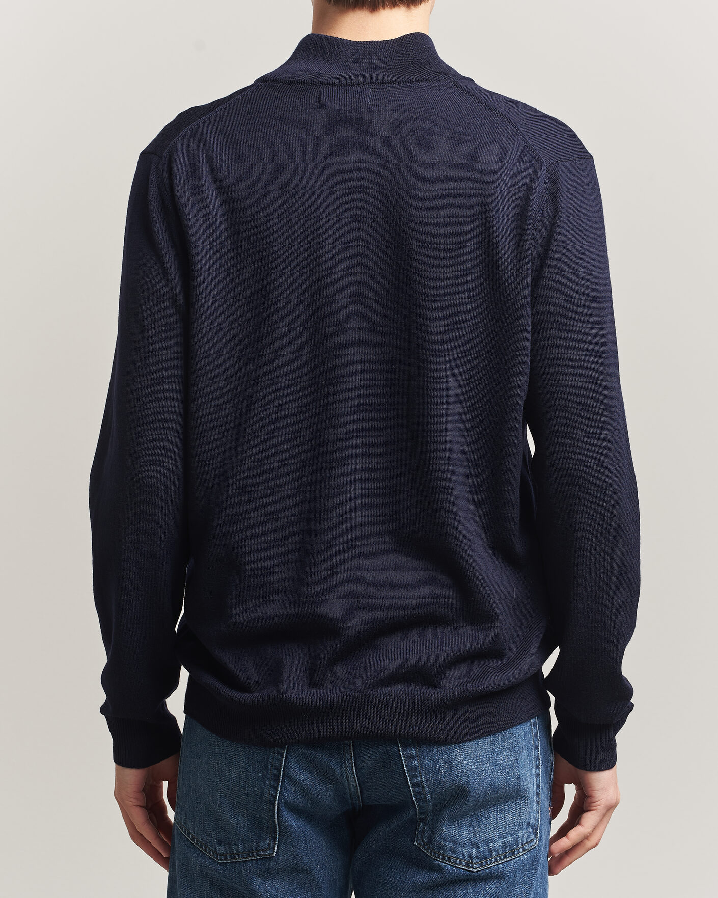 Homme | Pulls Et Tricots | J.Lindeberg | Kiyan Merino Half Zip JL Navy