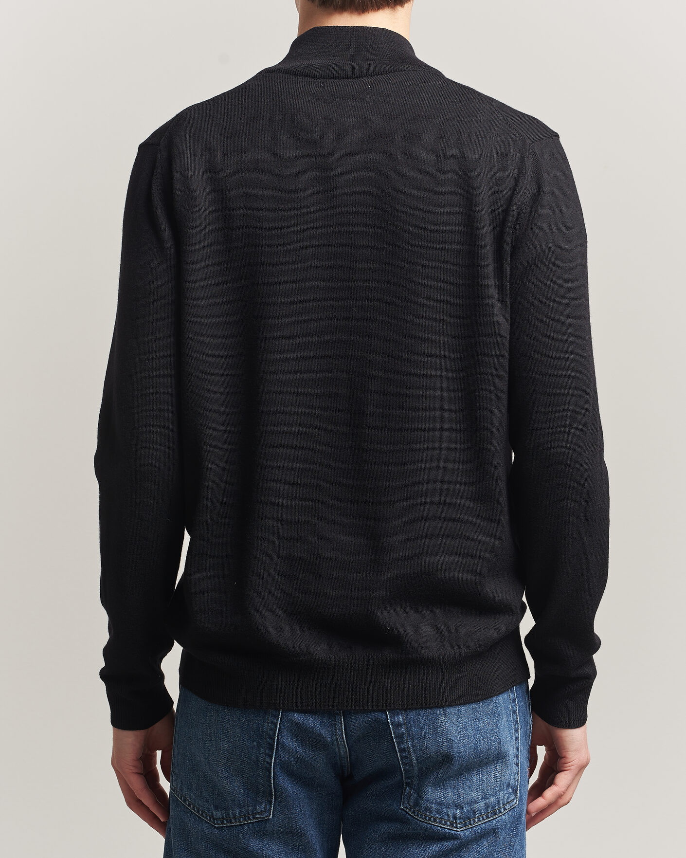 Homme | Pulls Et Tricots | J.Lindeberg | Kiyan Merino Half Zip Black