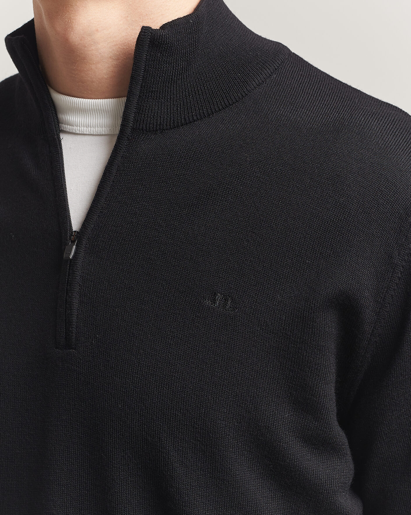 Homme | Pulls Et Tricots | J.Lindeberg | Kiyan Merino Half Zip Black