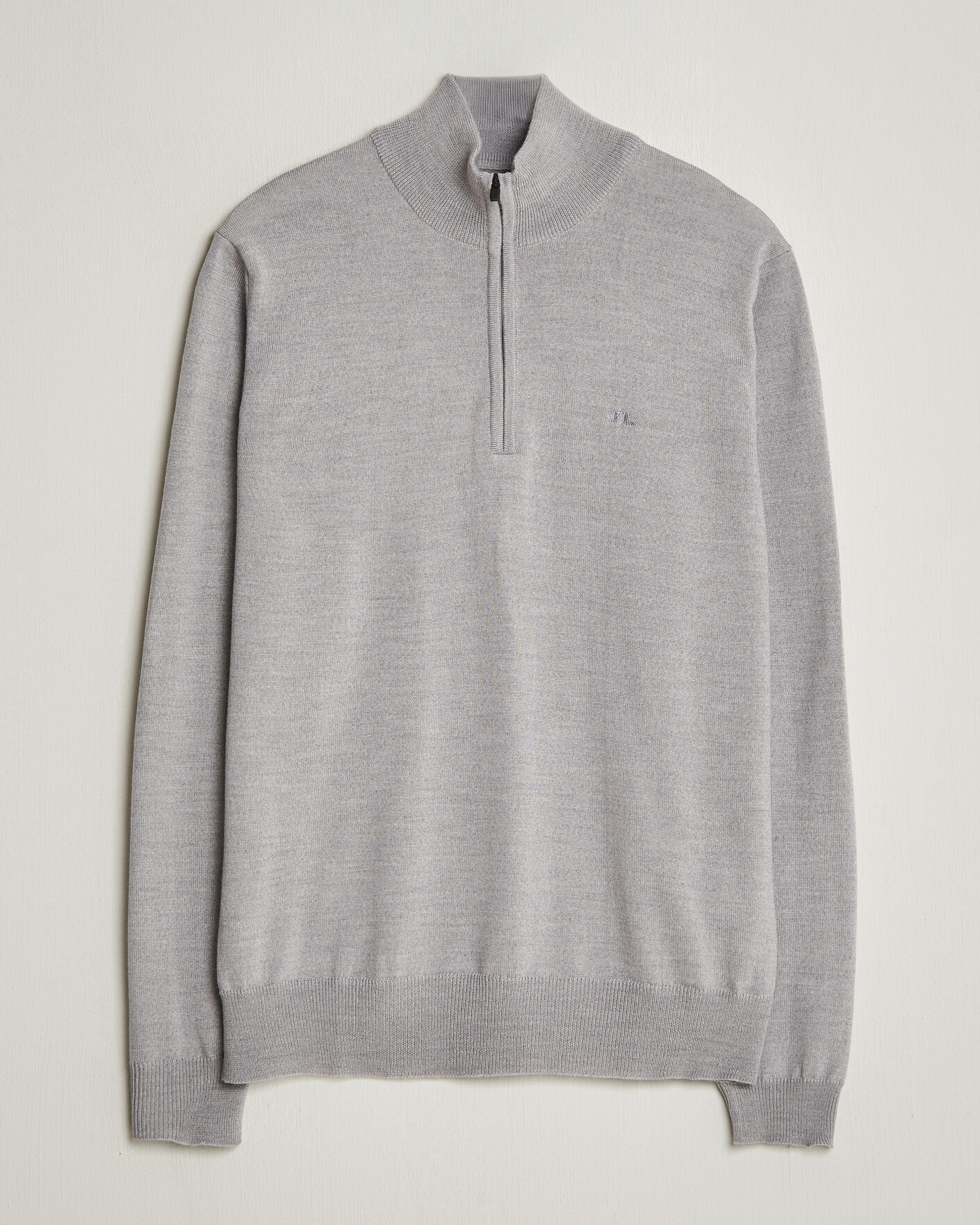 Homme | Pulls Et Tricots | J.Lindeberg | Kiyan Merino Half Zip Light Grey Melange