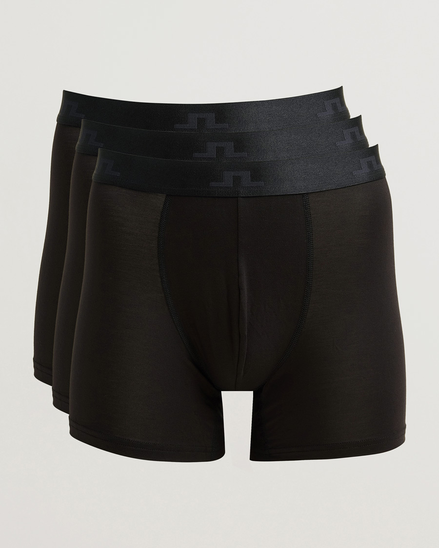 Homme | Sous-Vêtements Et Chaussettes | J.Lindeberg | 3-Pack Bridge Lyocell Boxer Black