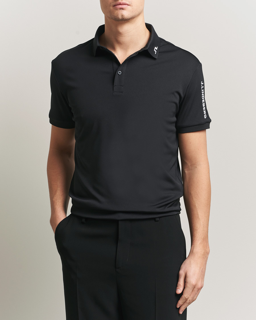 Homme | Polos | J.Lindeberg | Tour Tech Polo Black