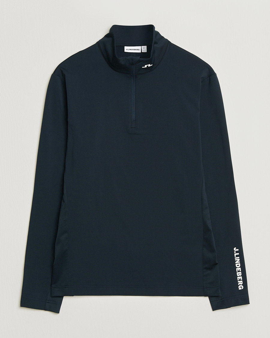 Homme | Pulls Et Tricots | J.Lindeberg | Tour Tech Mid Layer Half Zip JL Navy