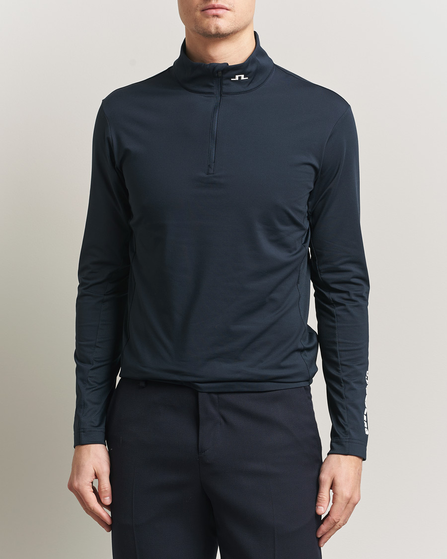 Homme | Pulls Et Tricots | J.Lindeberg | Tour Tech Mid Layer Half Zip JL Navy