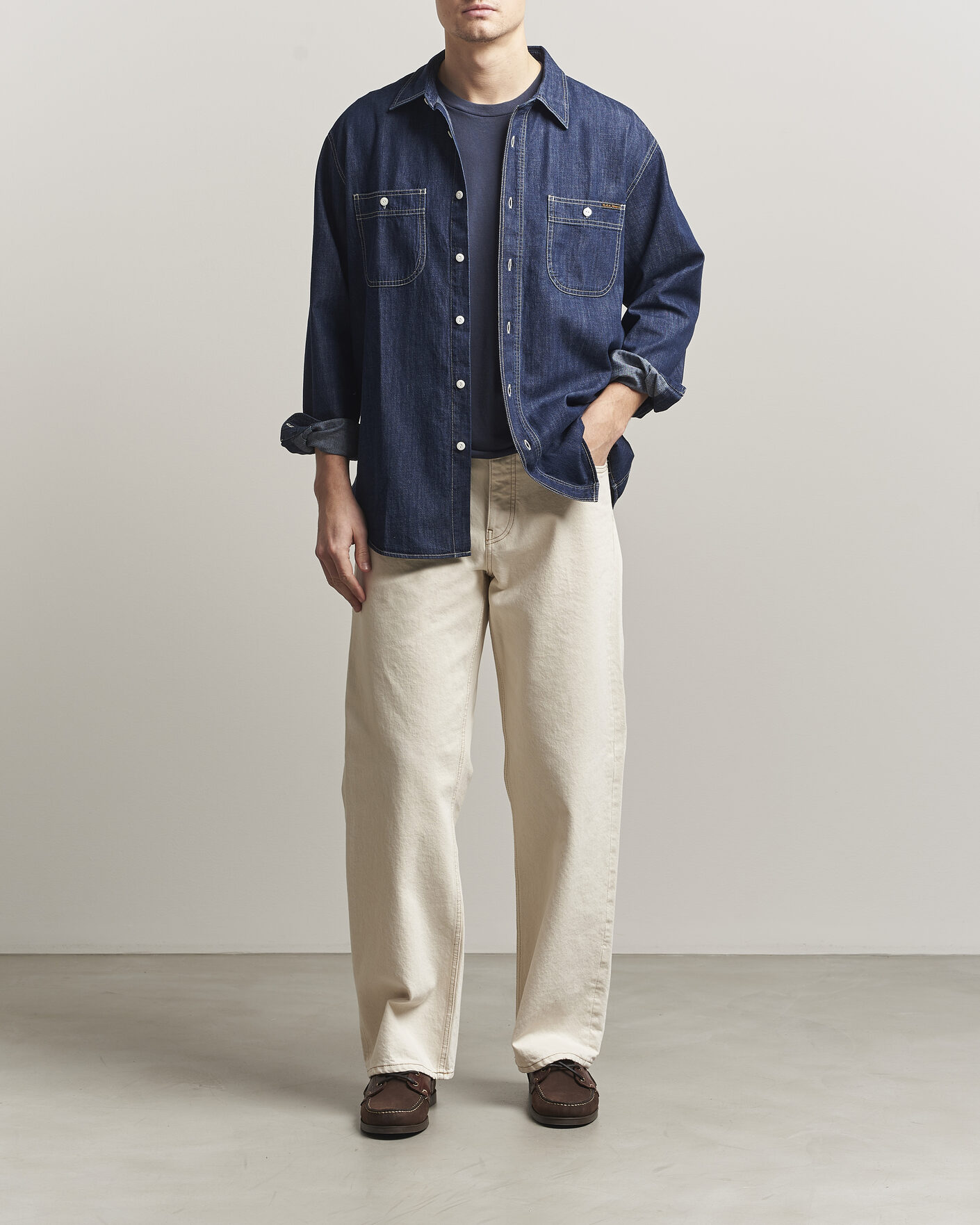 Homme | Chemises | Nudie Jeans | Julian Denim Shirt Rinsed