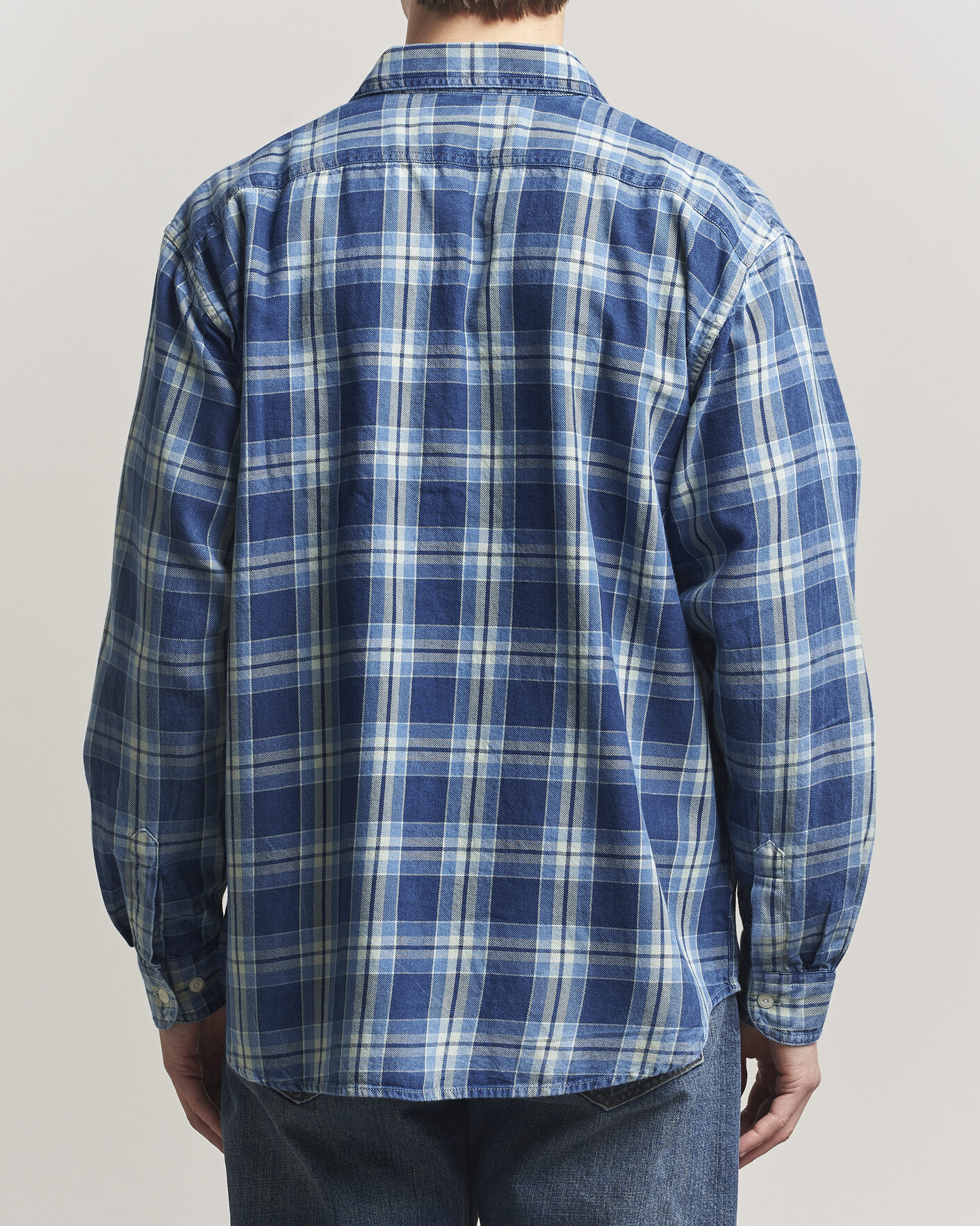 Homme | Chemises | Nudie Jeans | Julian Checked Worker Shirt Indigo