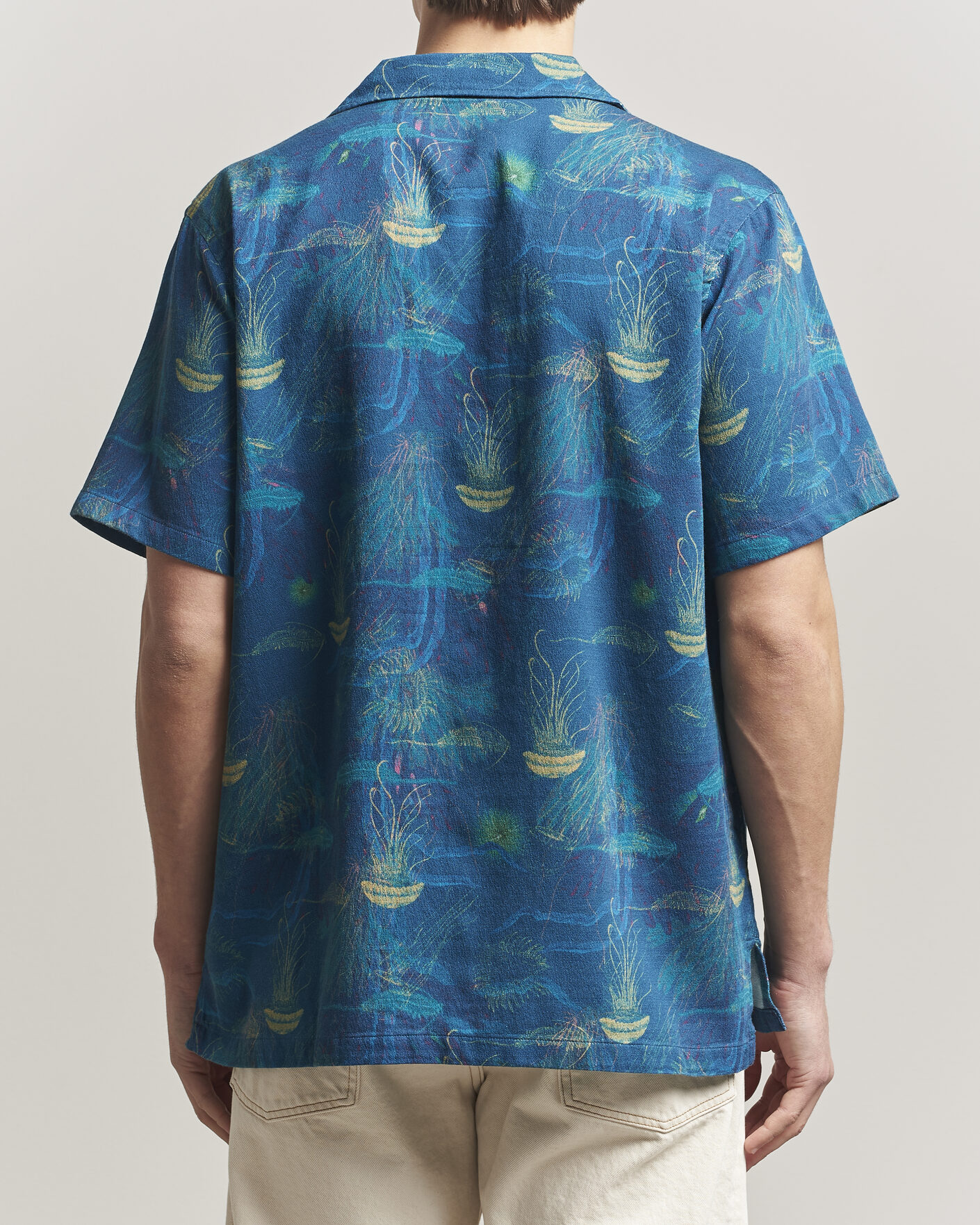 Homme | Chemises | Nudie Jeans | Arvid Hawaii Shirt Deep Sea
