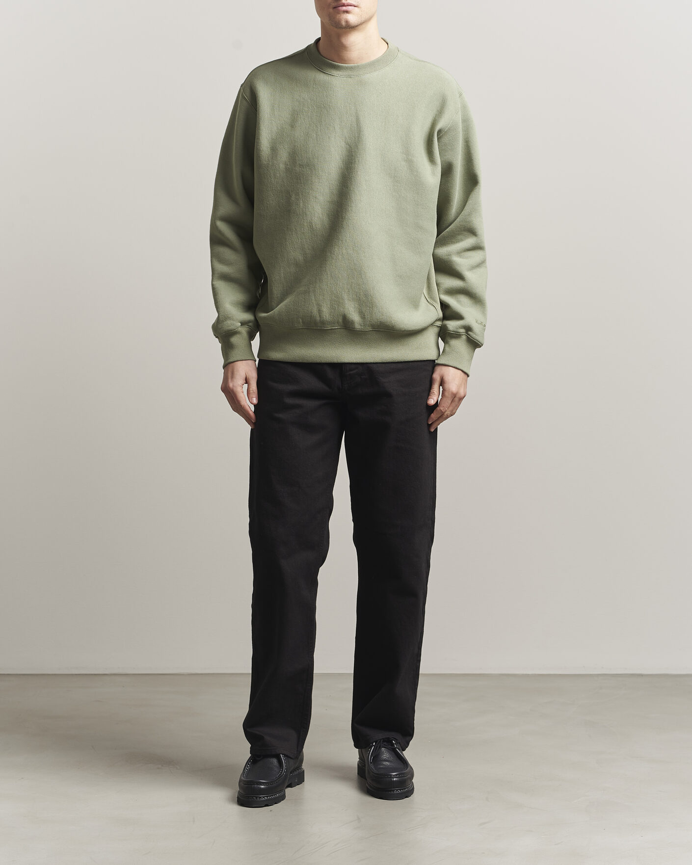 Homme | Pulls Et Tricots | Nudie Jeans | Hasse Crew Neck Sweatshirt Green