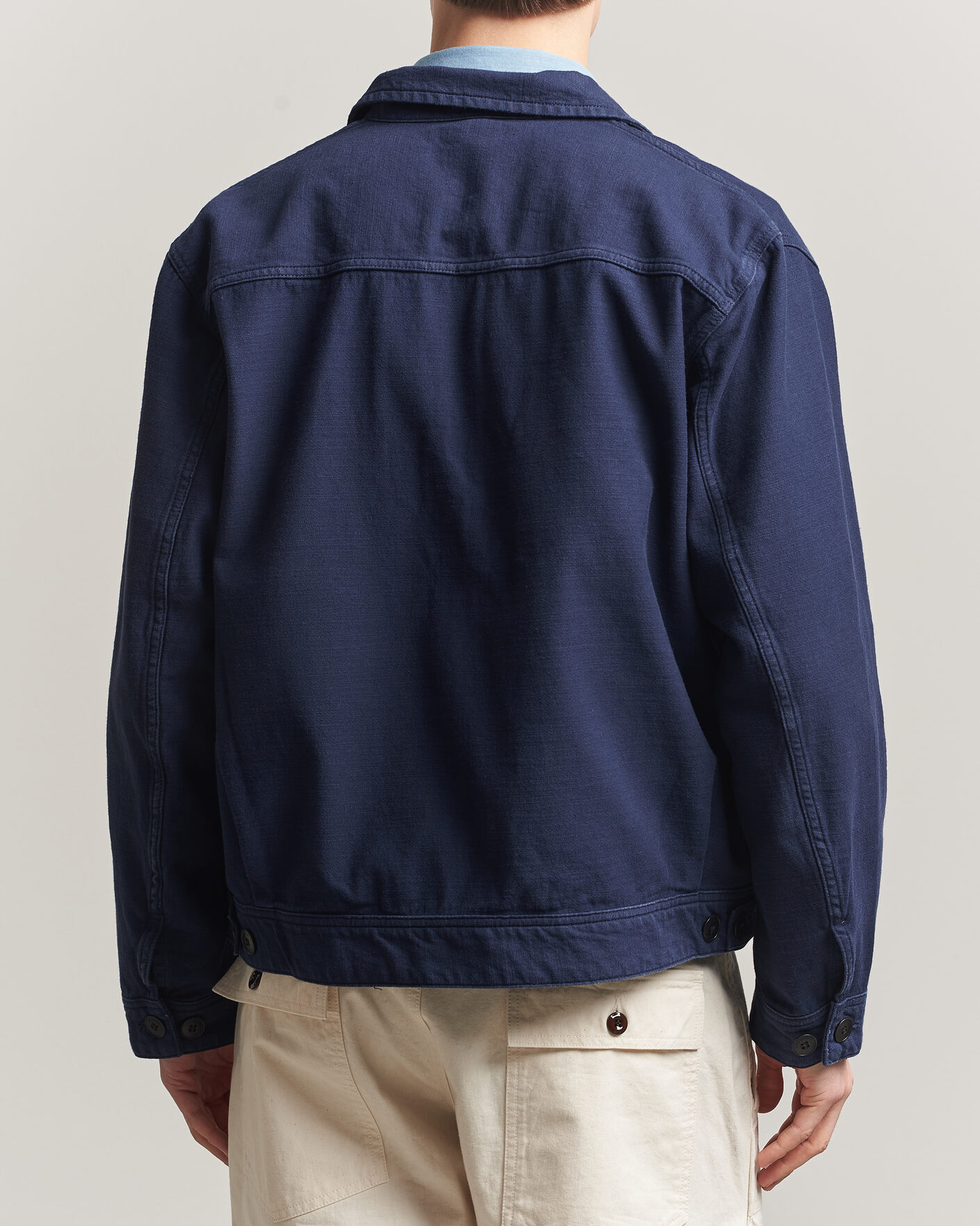 Homme | Manteaux Et Vestes | Nudie Jeans | Blake Embroided Jacket Navy